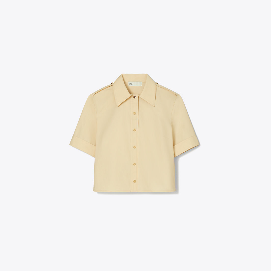 Tory Burch Poplin Camp Shirt