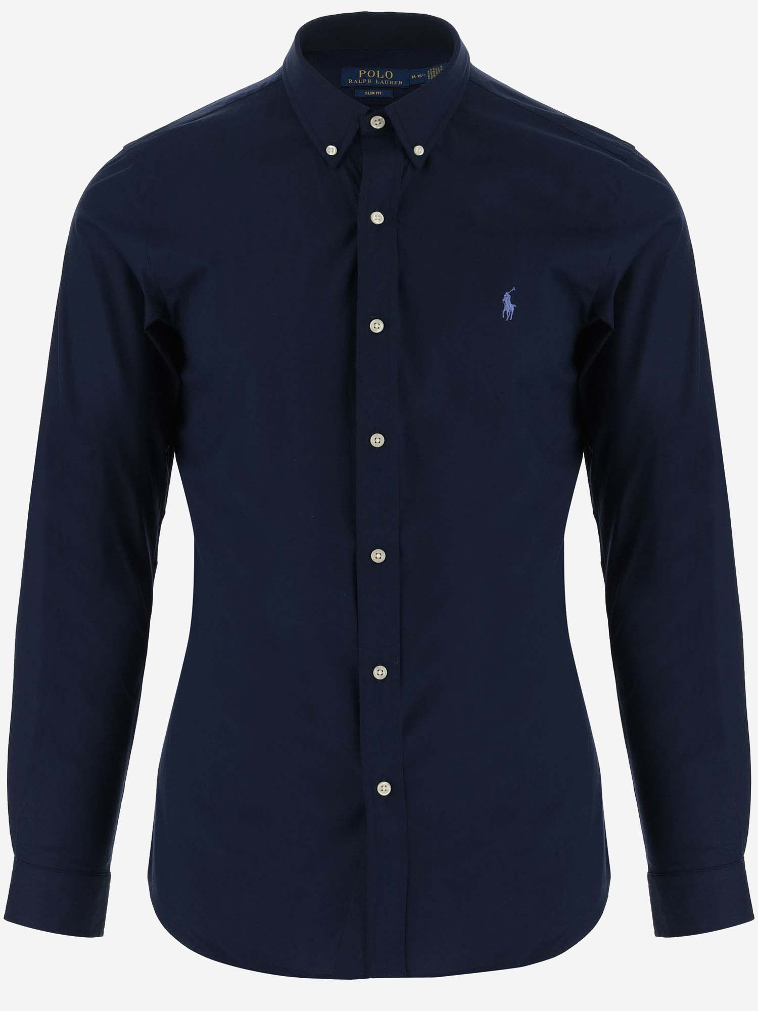 Ralph Lauren Stretch Cotton Shirt With Logo