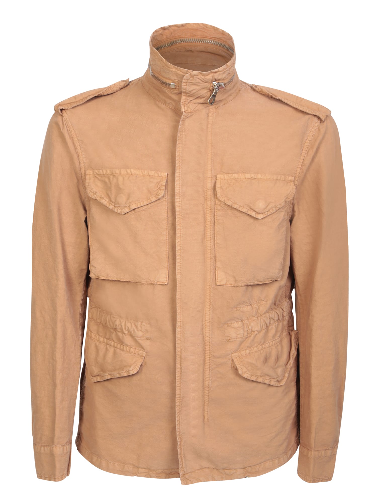 Original Vintage Style Brown Cotton Zip Jacket