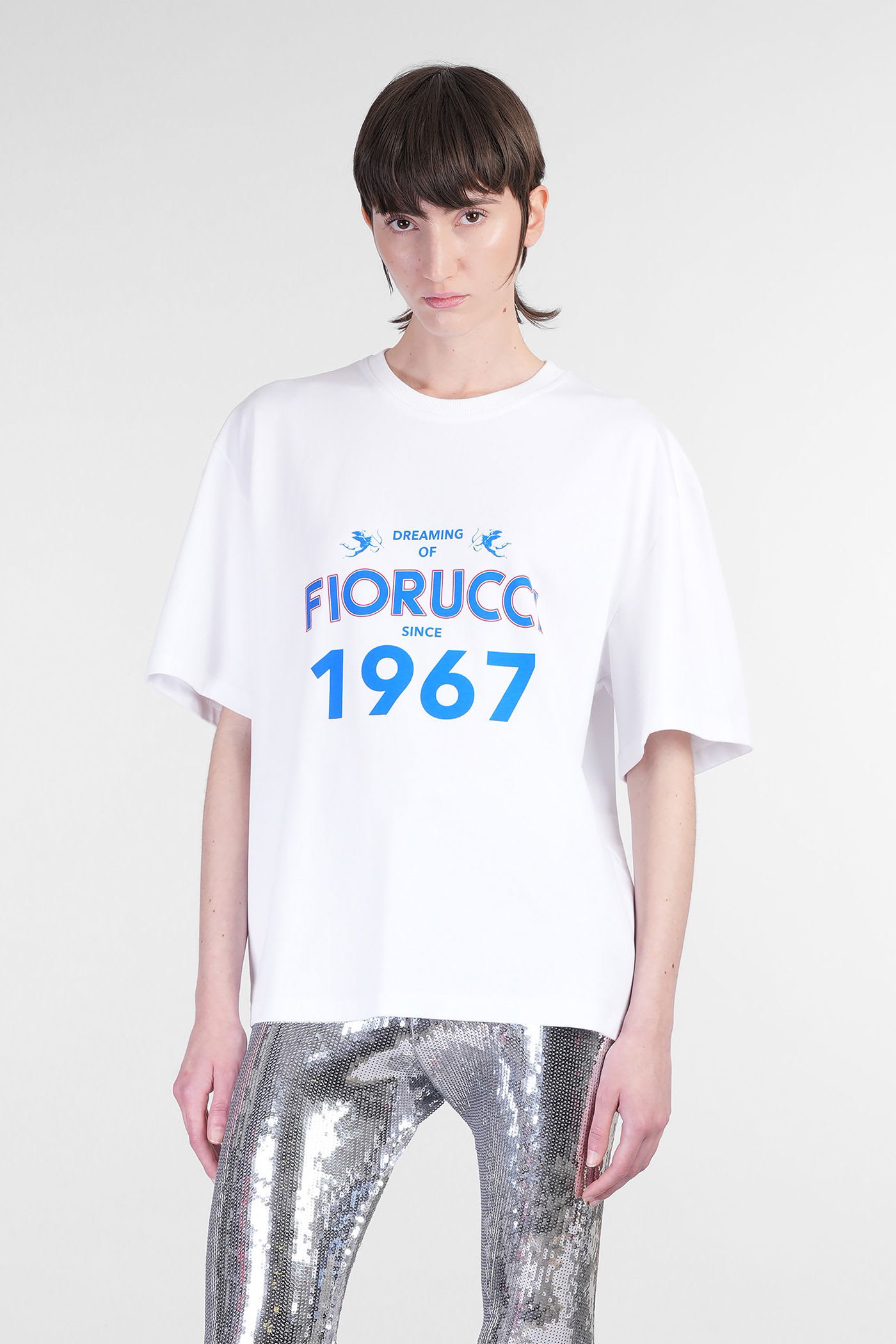 Fiorucci T-shirt In White Cotton