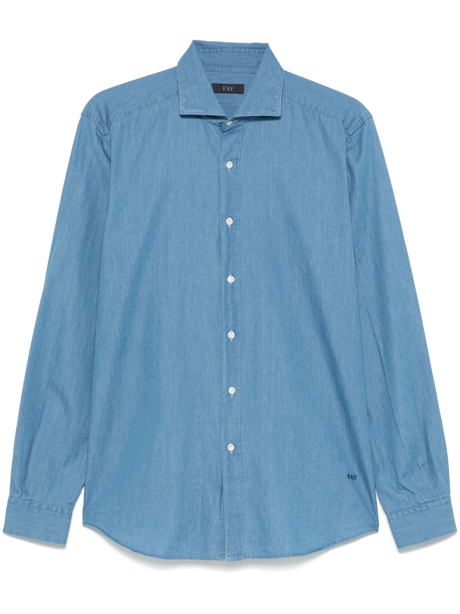 Fay Blue Chambray Shirt