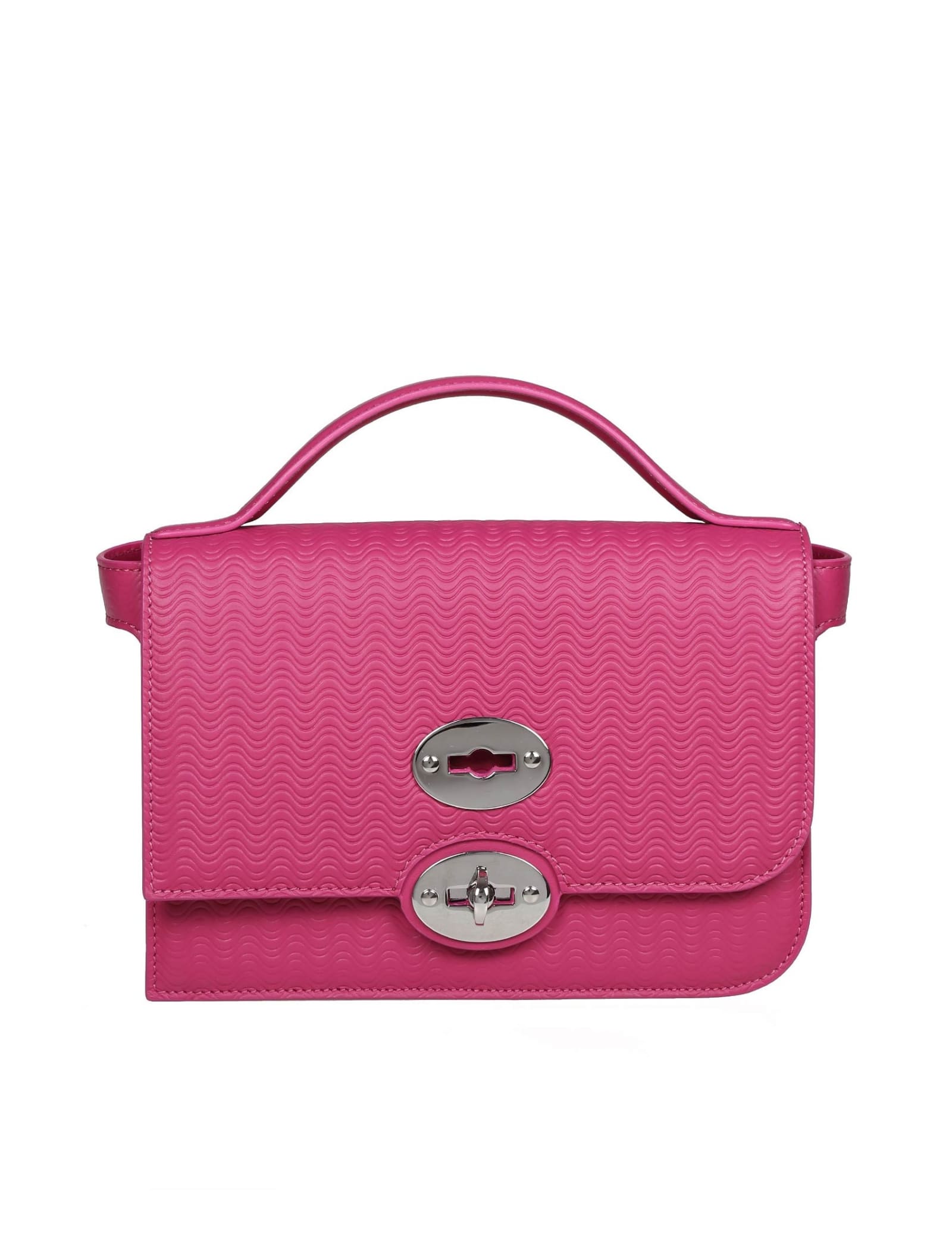 Zanellato Ella Cachemire Blandine Handbag In Fuchsia Color Leather