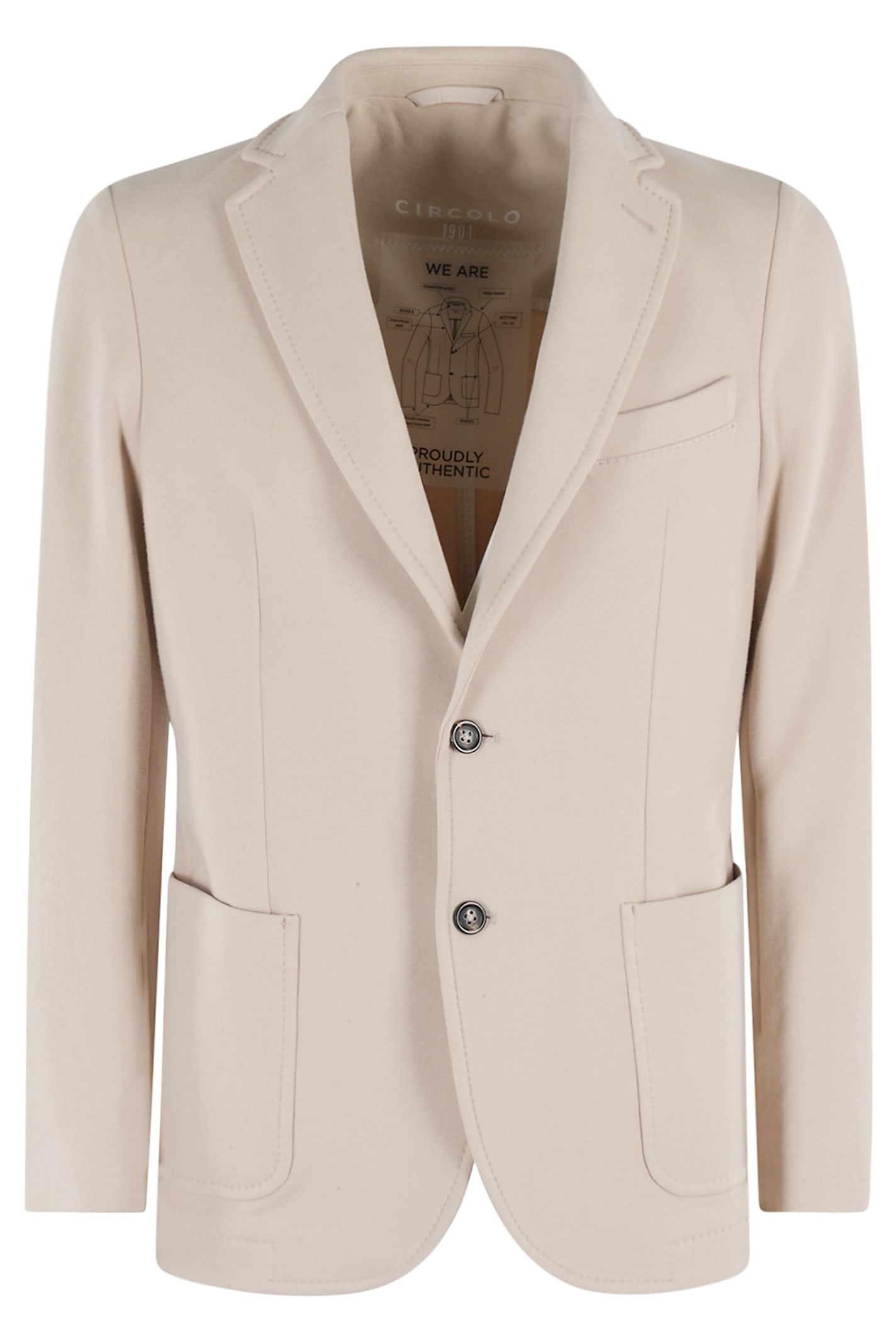 Circolo 1901 Giacca 1 Petto Jersey Mano Cashmere