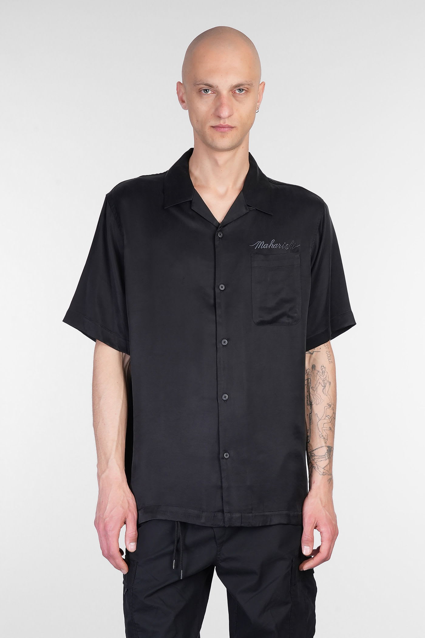 Maharishi Shirt In Black Rayon
