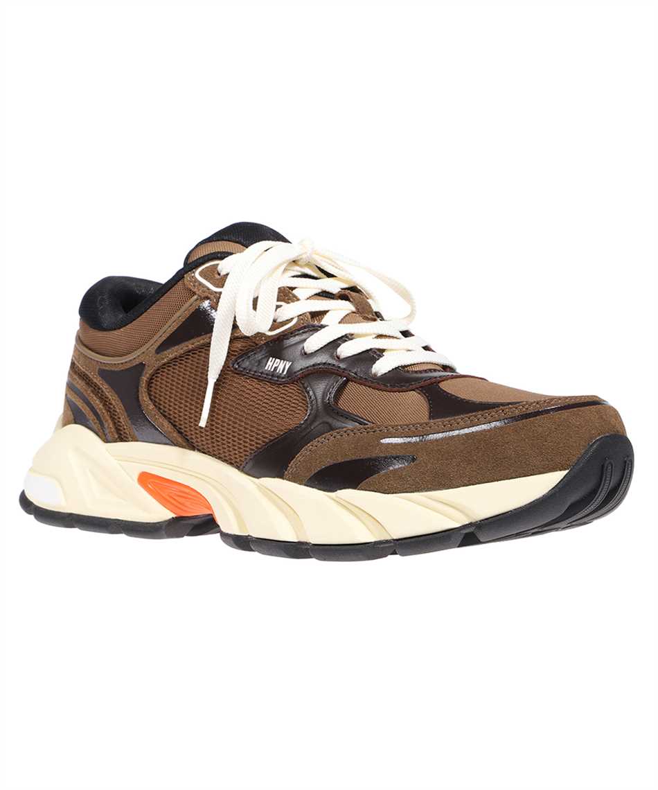 HERON PRESTON Block Stepper Suede Low-top Sneakers