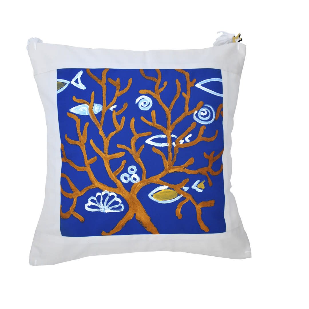 Le Botteghe su Gologone Hand Painted Cushions 100x100 Cm