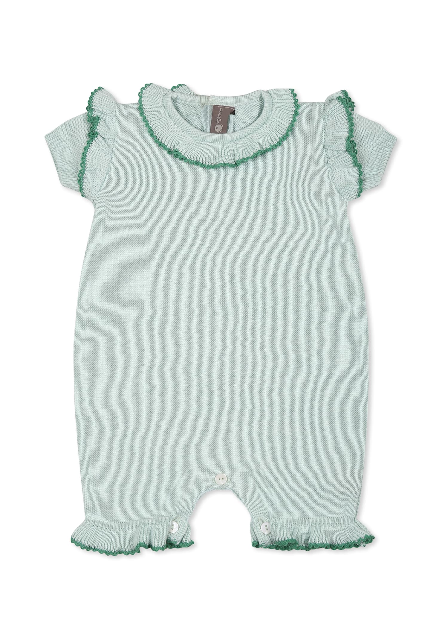 Little Bear Green Romper For Baby Girl