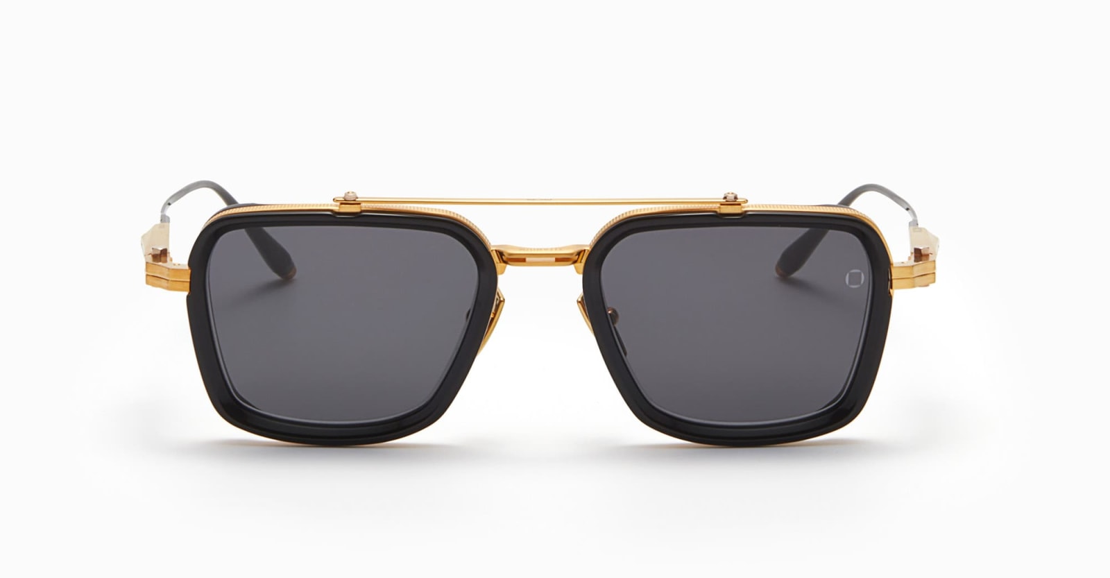 Akoni Solis - Brushed Gold / Black Sunglasses