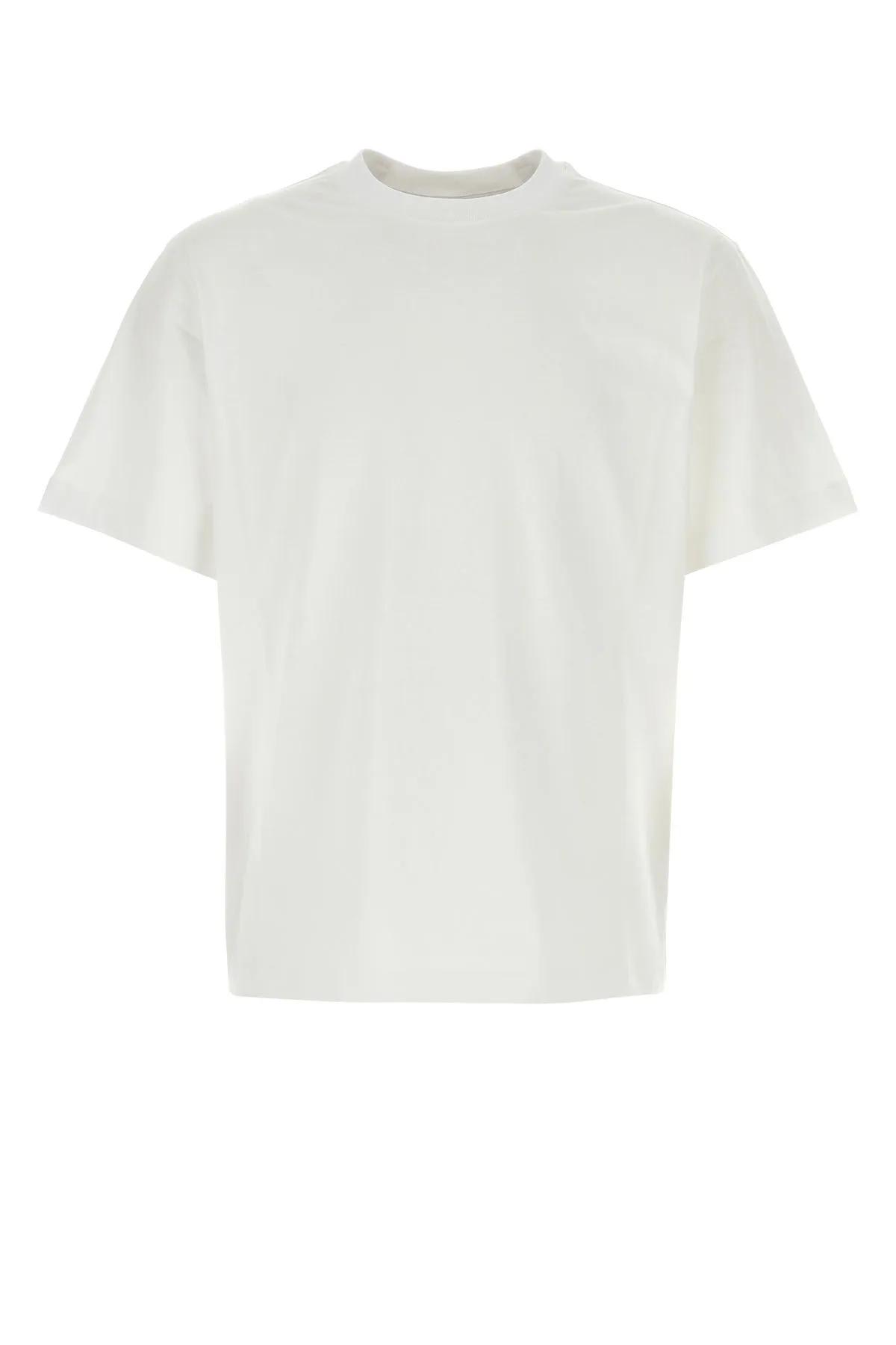 Burberry White Stretch Cotton T-shirt