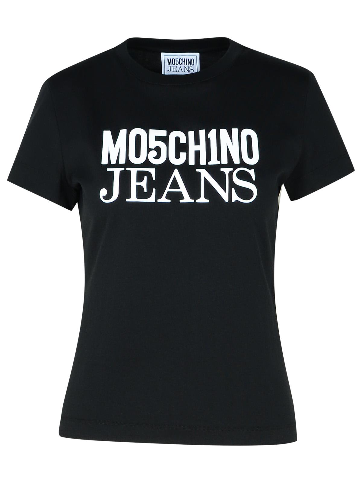 M05CH1N0 Jeans Black Cotton T-shirt