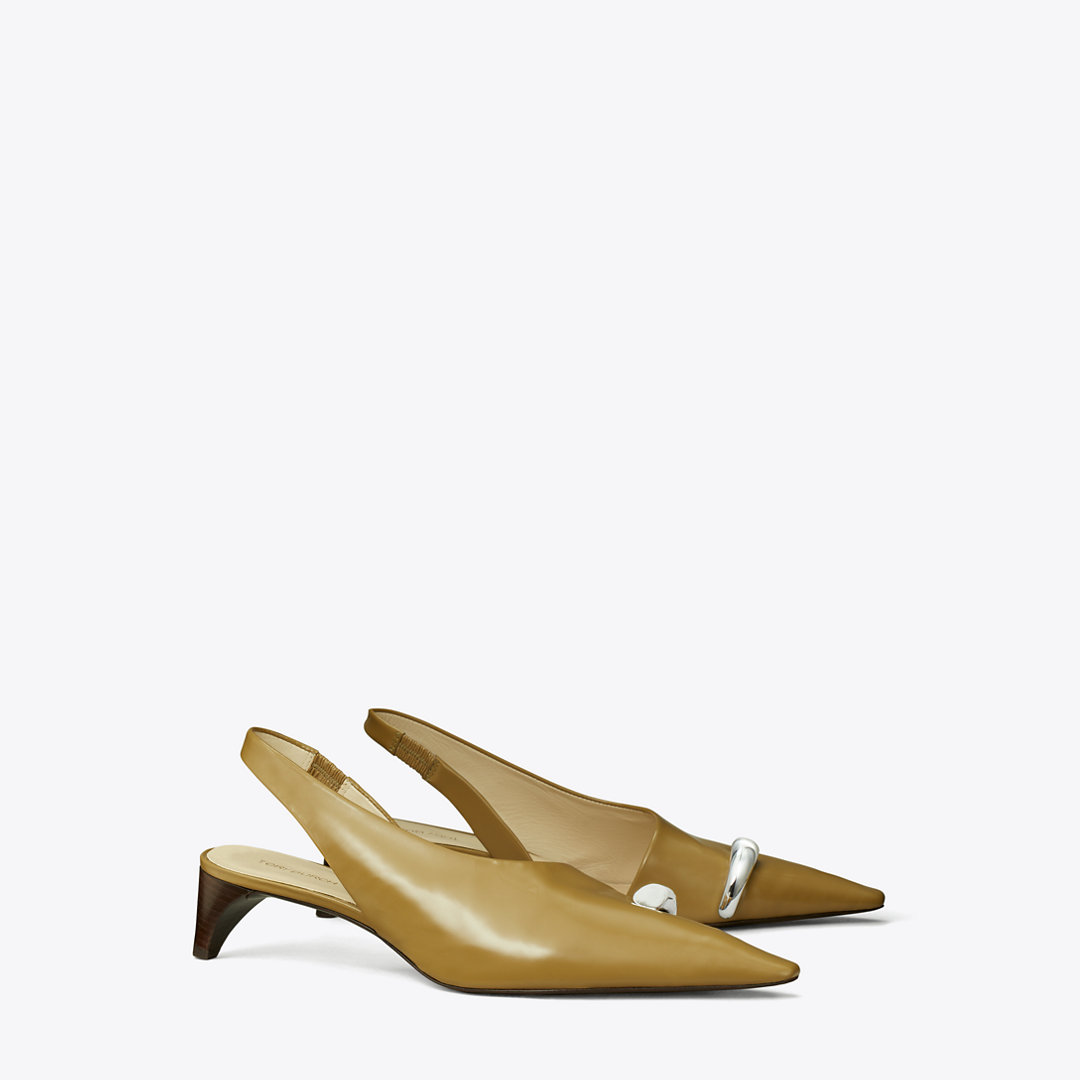 Tory Burch Pierced Slingback Heel