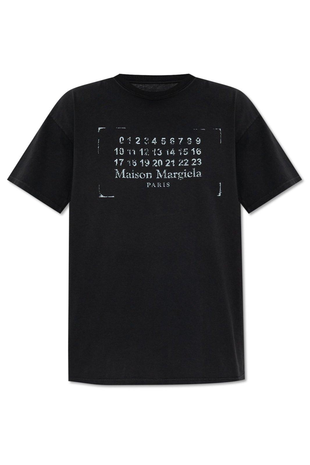 Maison Margiela Logo Stamped Crewneck T-shirt