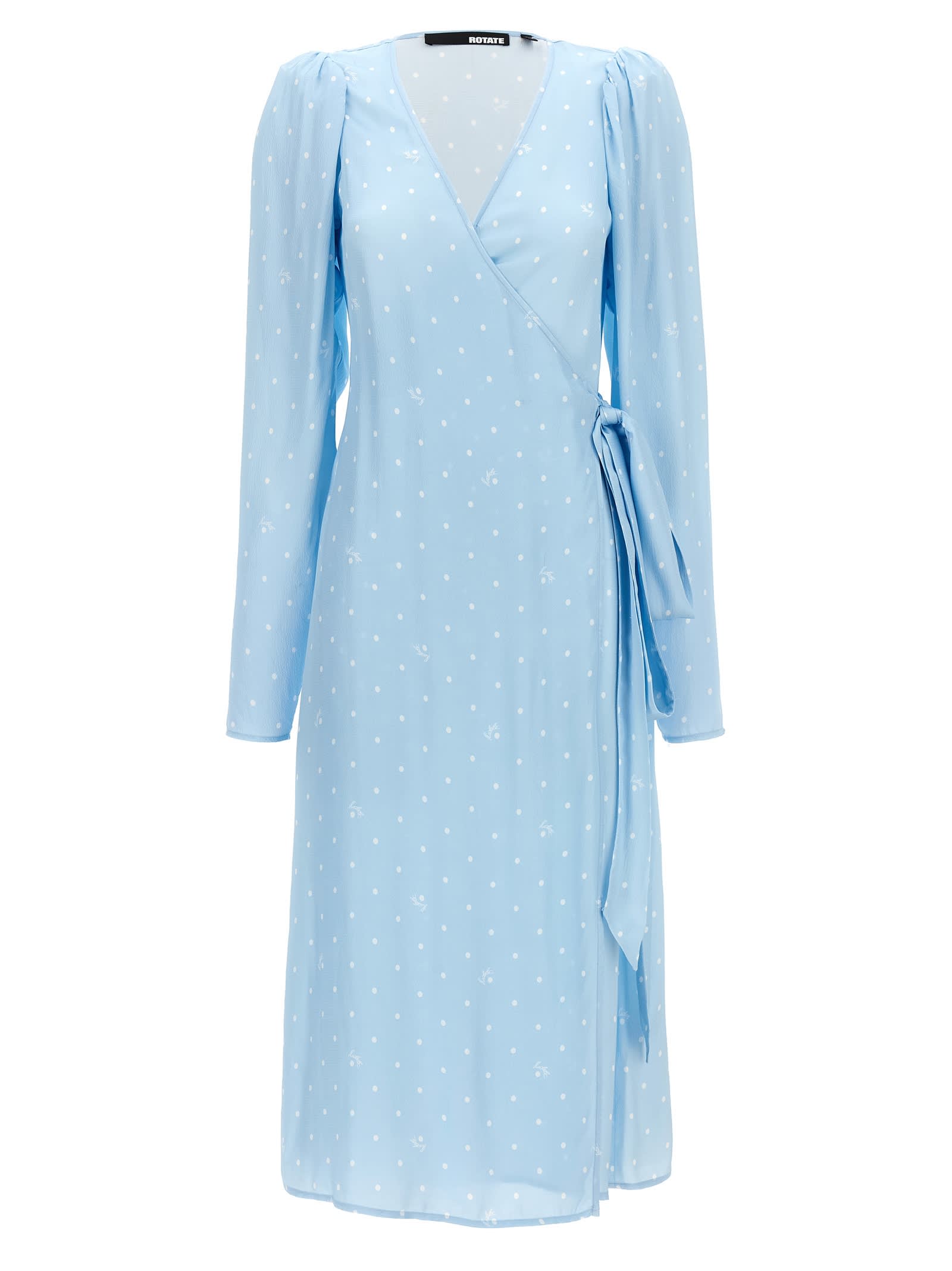 Rotate by Birger Christensen Midi Wrap Dress