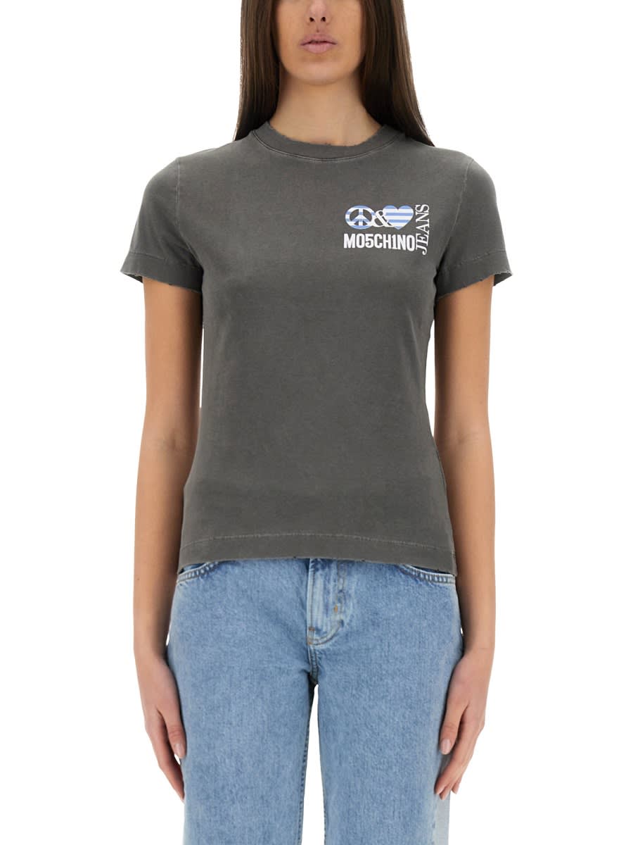 M05CH1N0 Jeans T-shirt With Logo