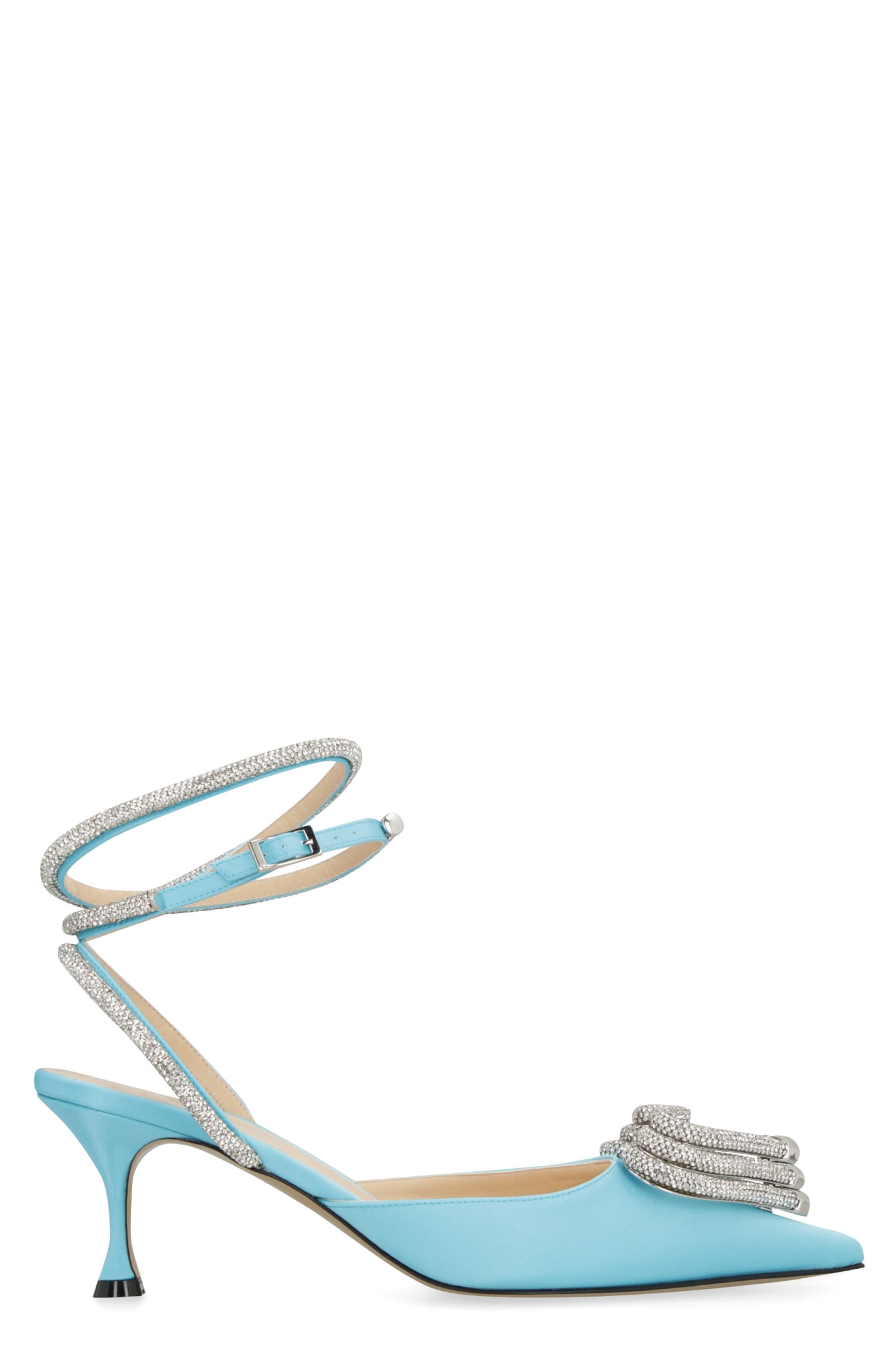 Mach & Mach Pumps Satin Slingback Pumps