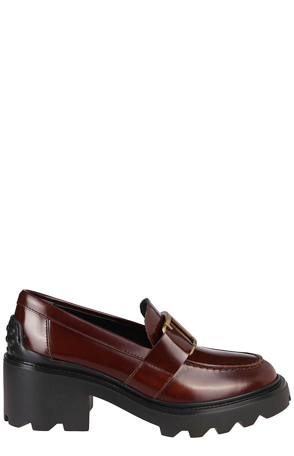 Tod's Block Heel Buckled Loafers