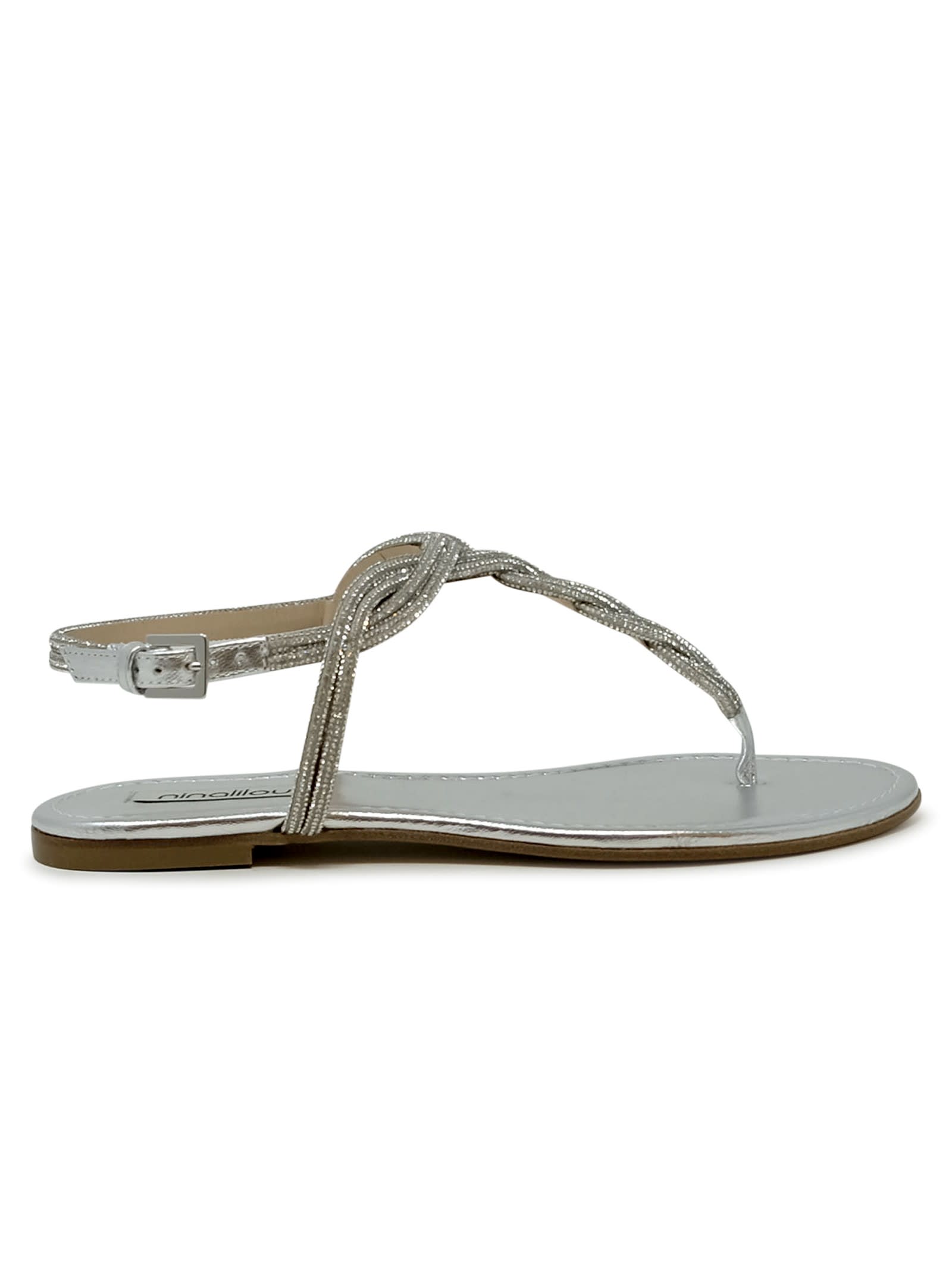 Ninalilou Nappa Flat Sandal