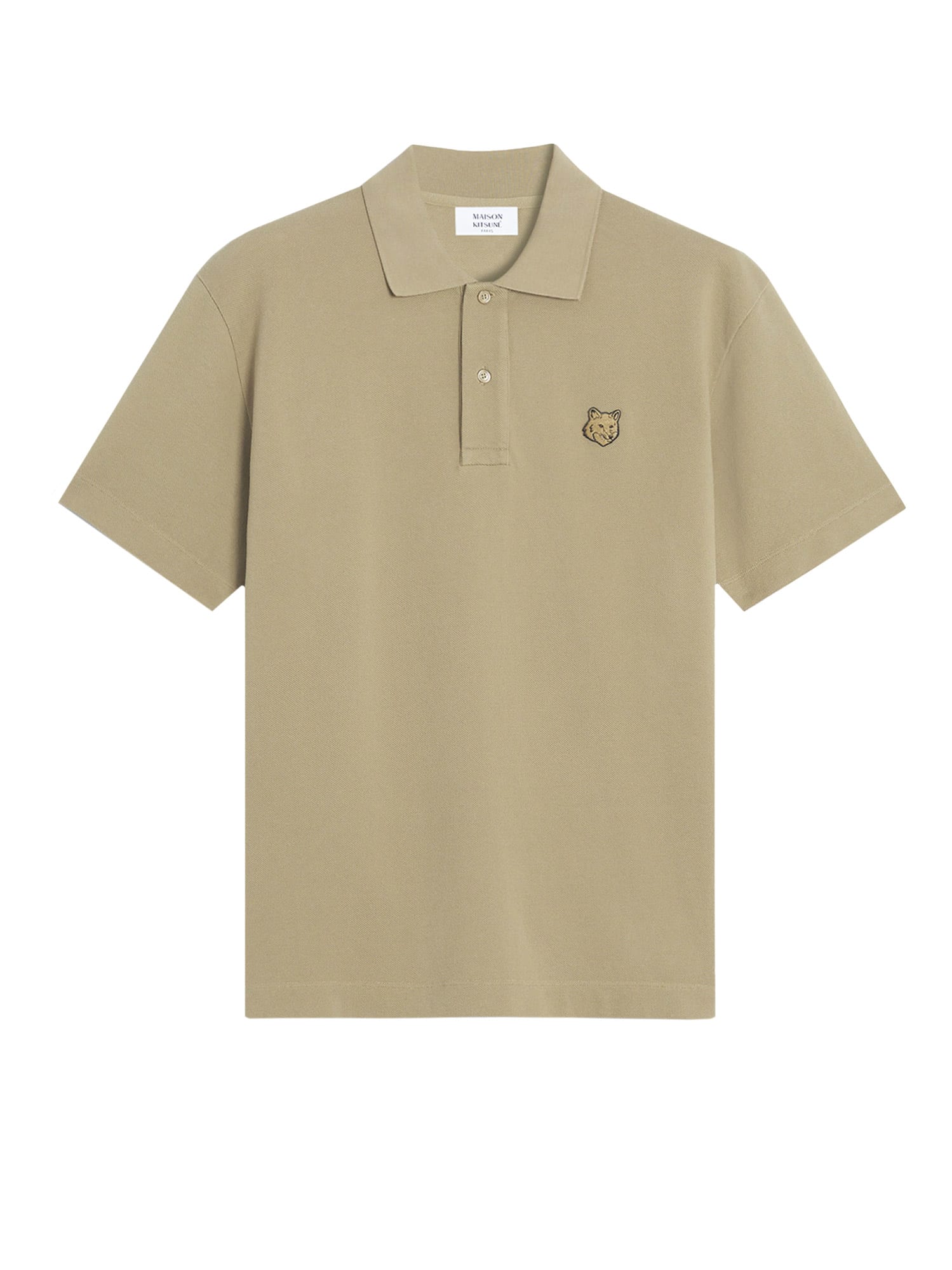 Maison Kitsuné Cotton Polo Shirt With Iconic Logo Patch