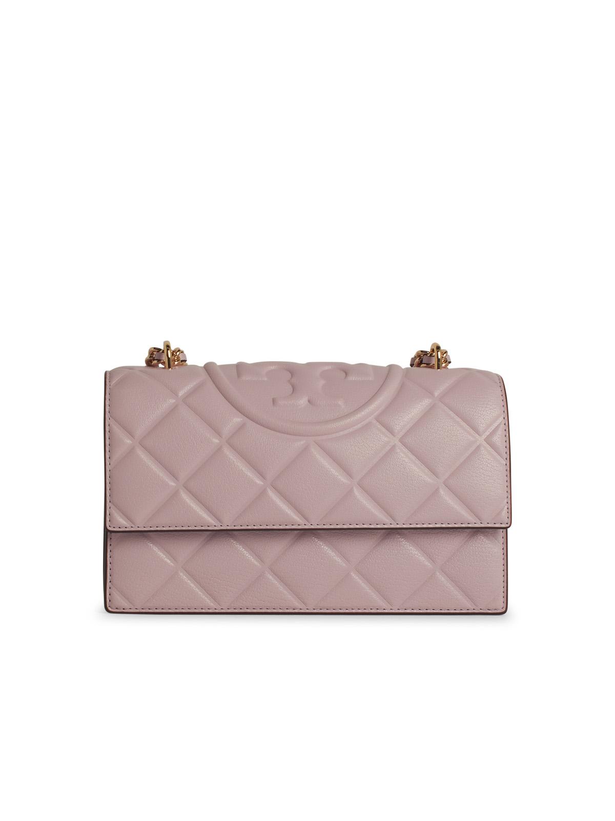 Tory Burch flaming Lilac Leather Crossbody Bag