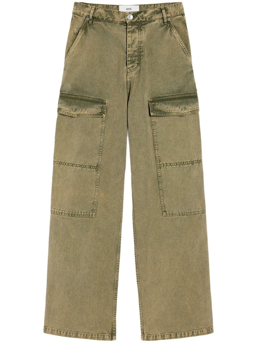AMI Paris Loose/Large Cargo Wide Fit Jeans Clothing