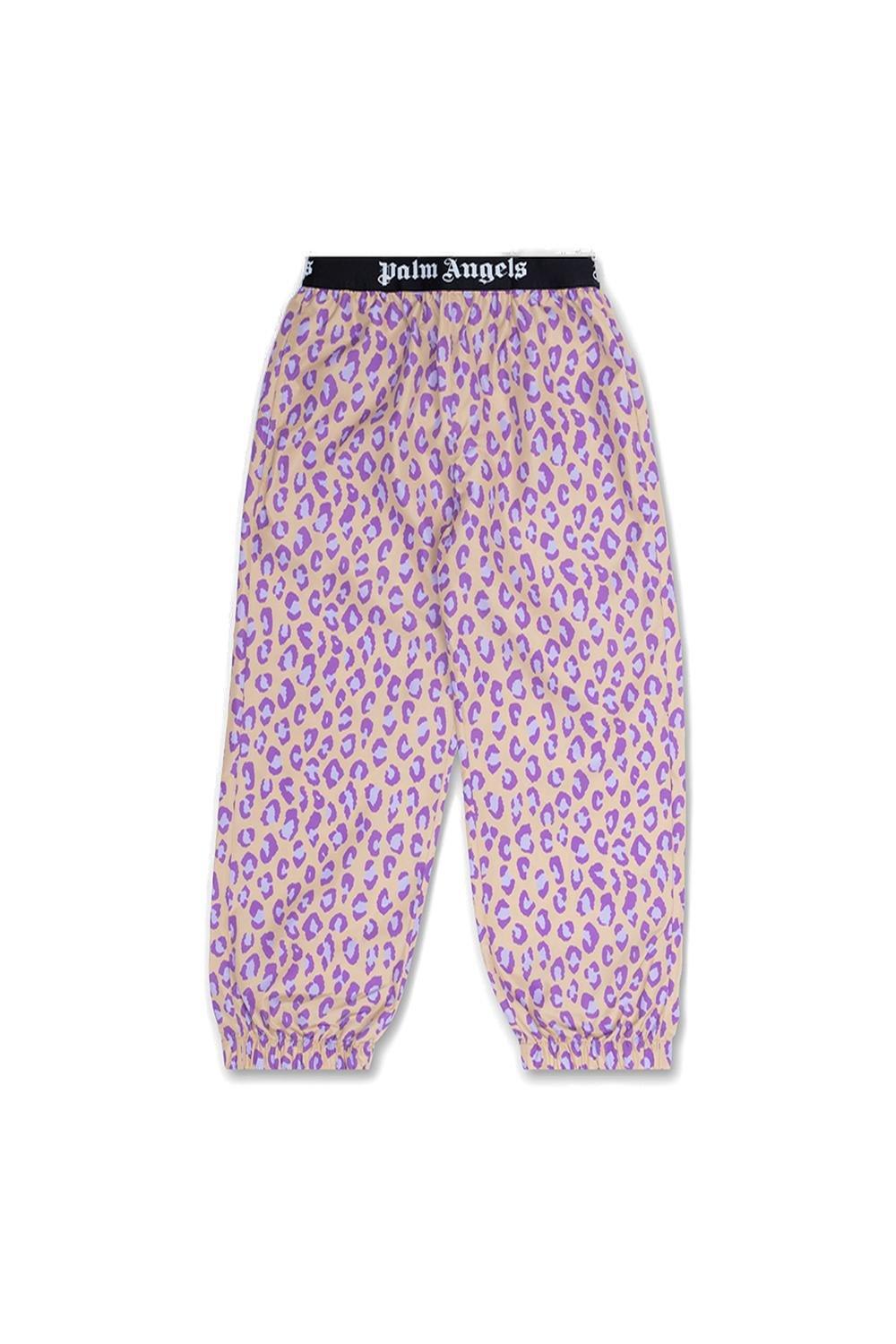 Palm Angels Leopard Printed Stretched Track Pants