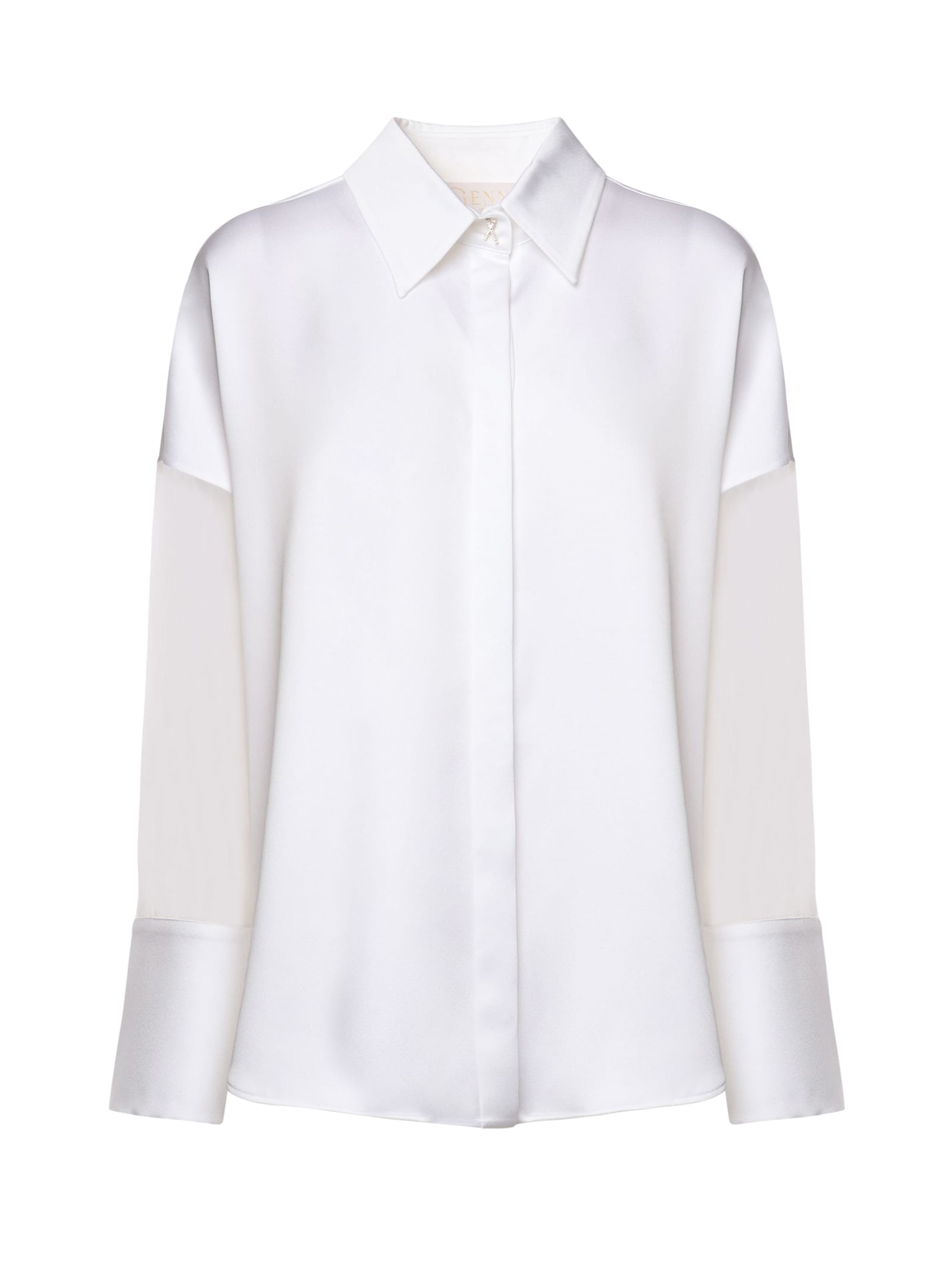 Genny Satin Long-sleeved Shirt