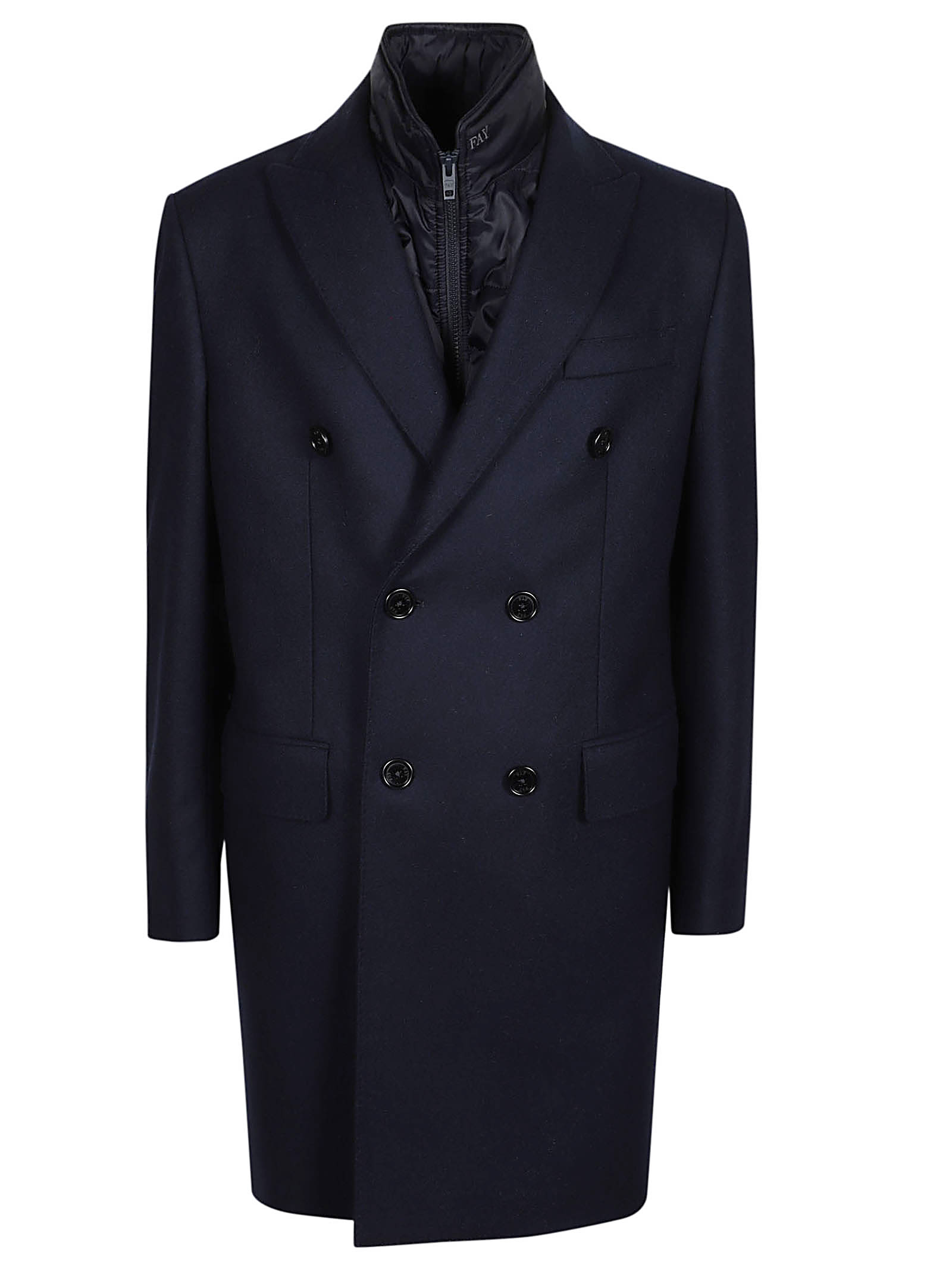 Fay Double-breasted Coat + Waistcoat