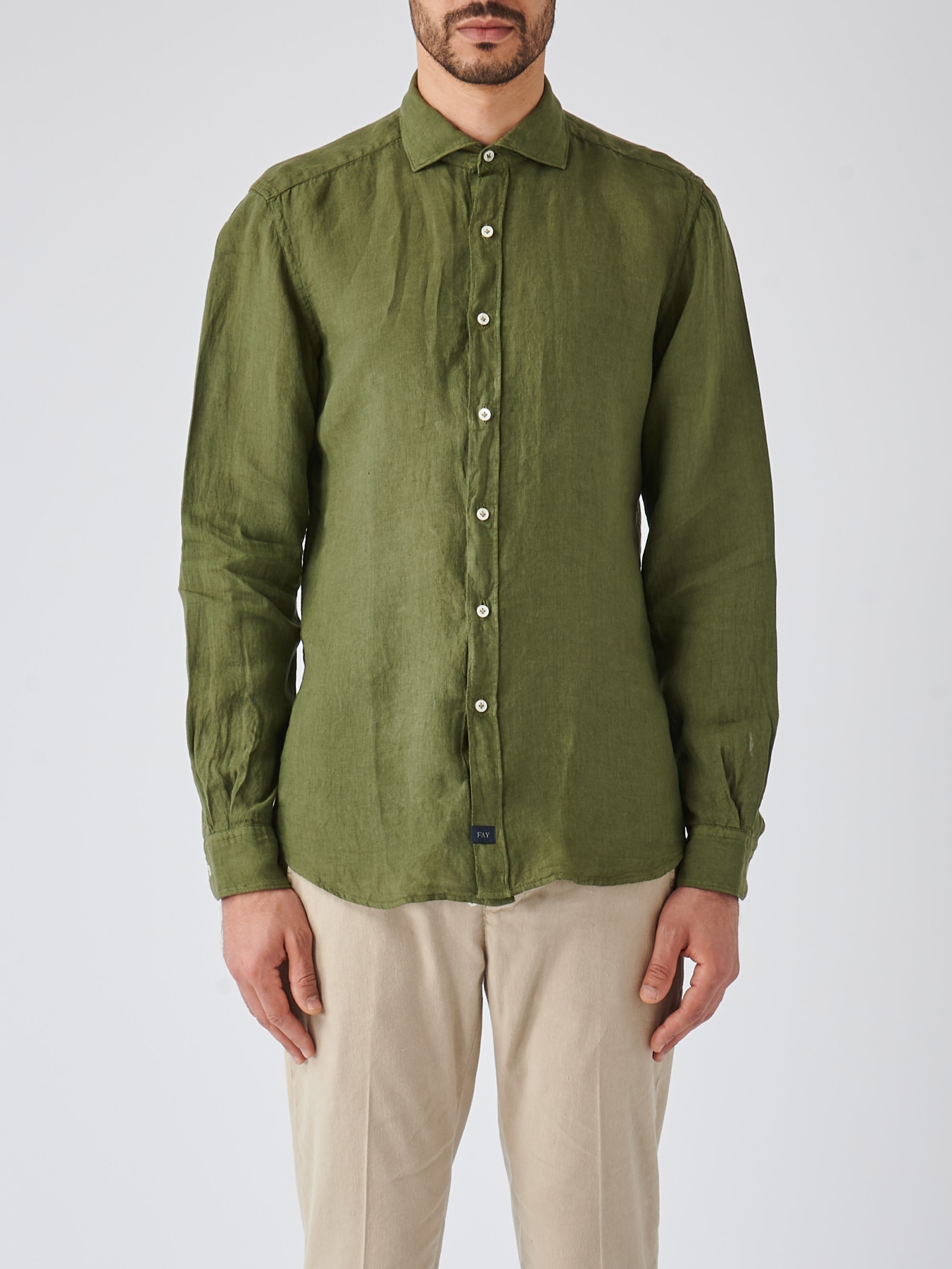 Fay Camicia Collo Francese Tinto Capo Shirt