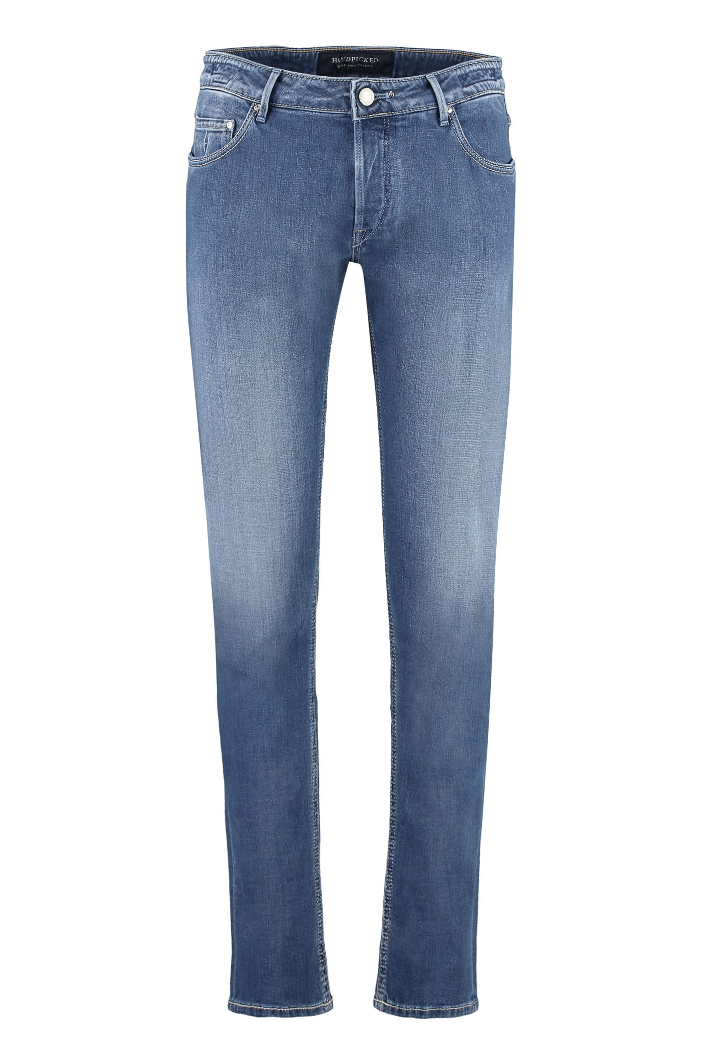 Hand Picked 5-pocket Straight-leg Jeans