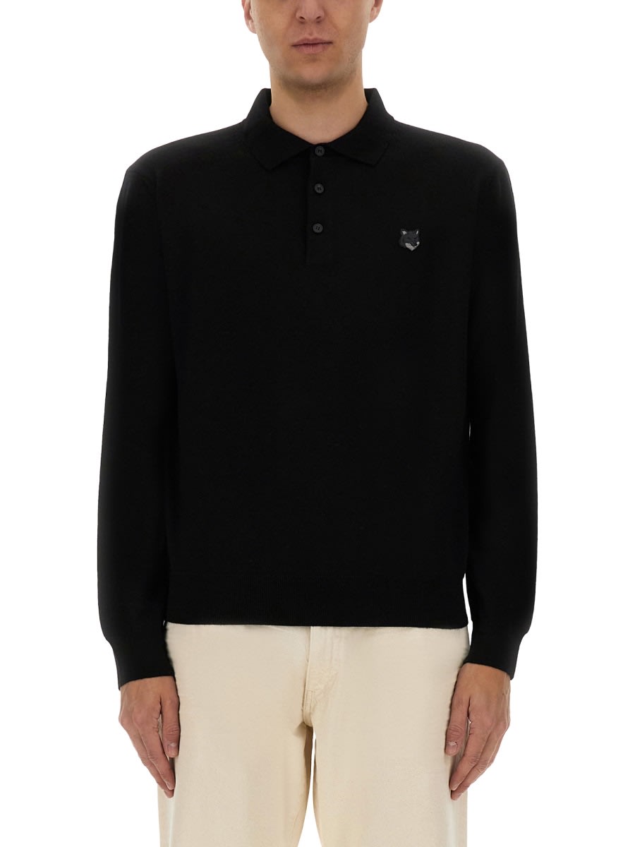 Maison Kitsuné Polo Shirt fox Head