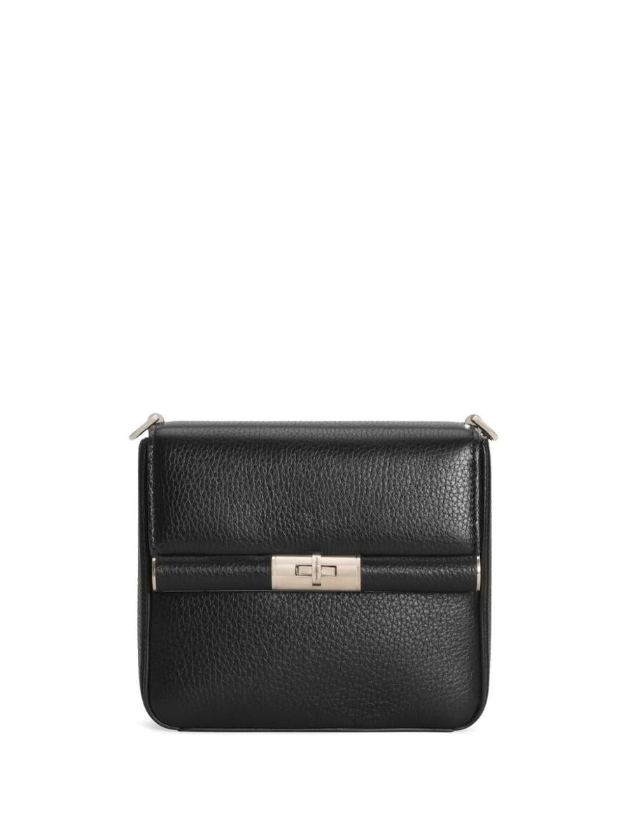 Dolce & Gabbana Black 'Deerskin' Crossbody Bag In Leather