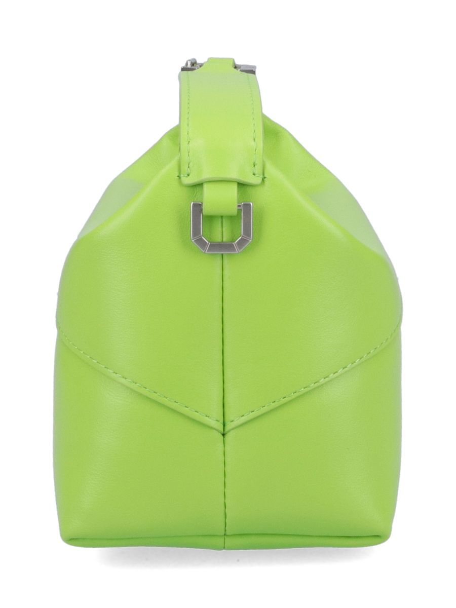 Eéra Green Leather Moon Top Handle Bag