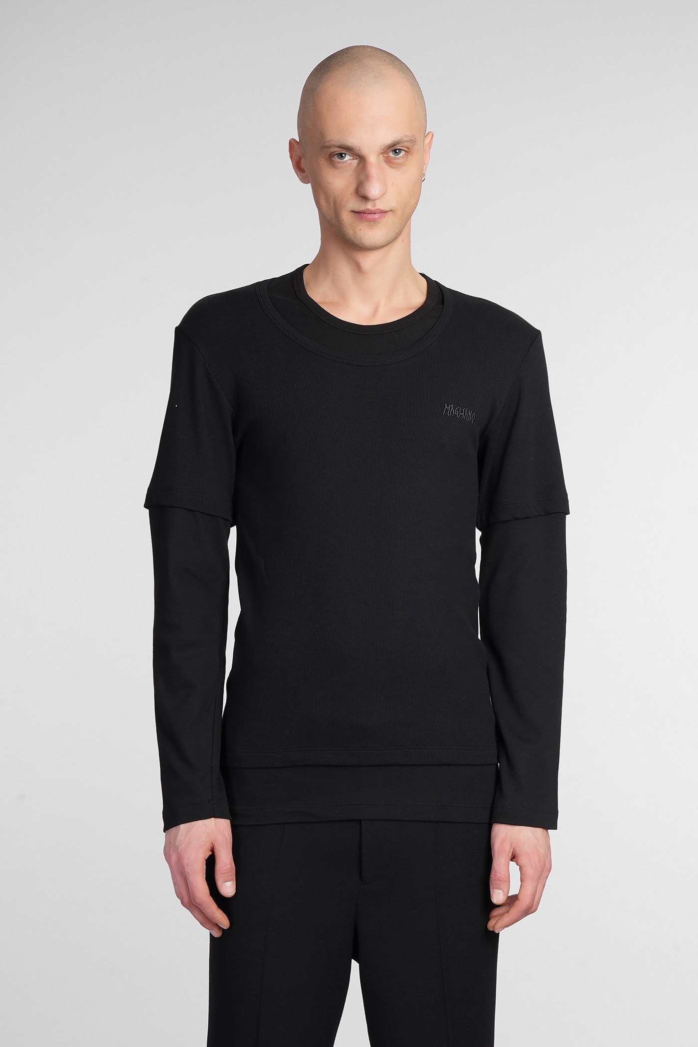 Magliano T-shirt In Black Cotton