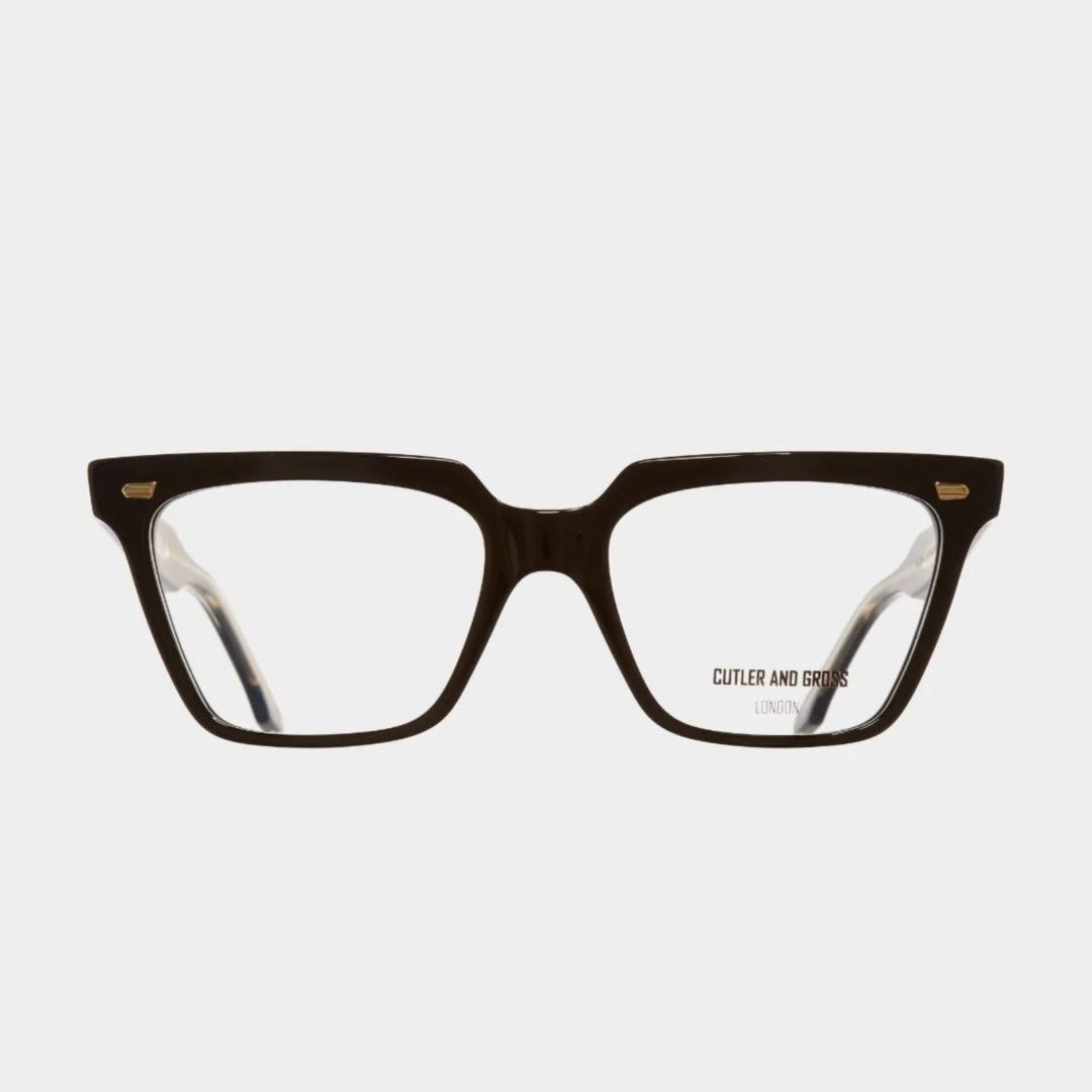Cutler and Gross 1346-01 Black Taxi Acetate Optical Glasses