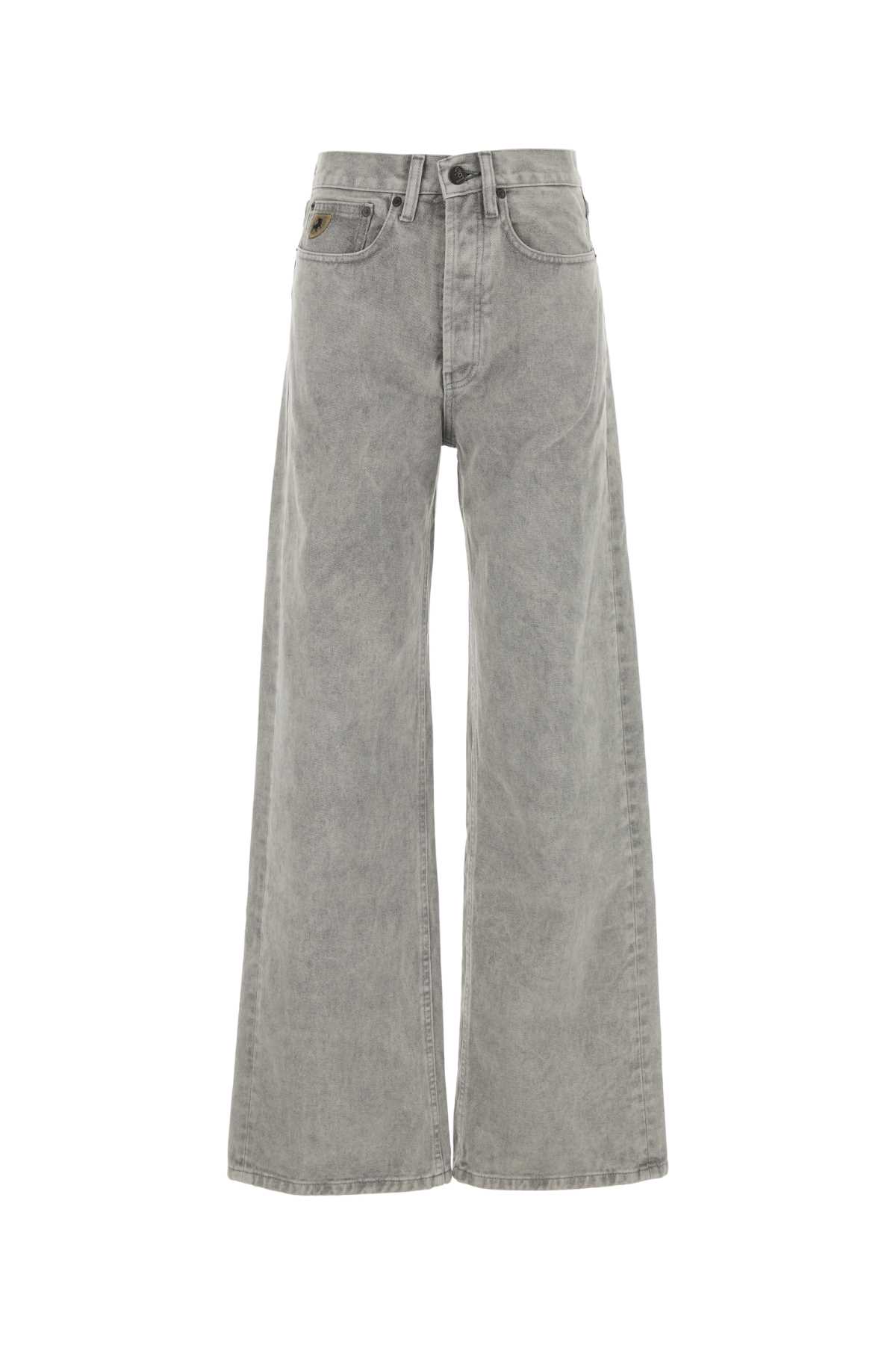 Lois Grey Denim Wide-leg Jeans