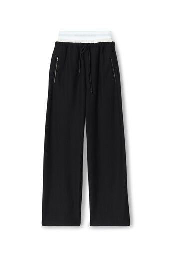 Alexander Wang Wide Leg Sweatpants With Elastic Exposed Brief