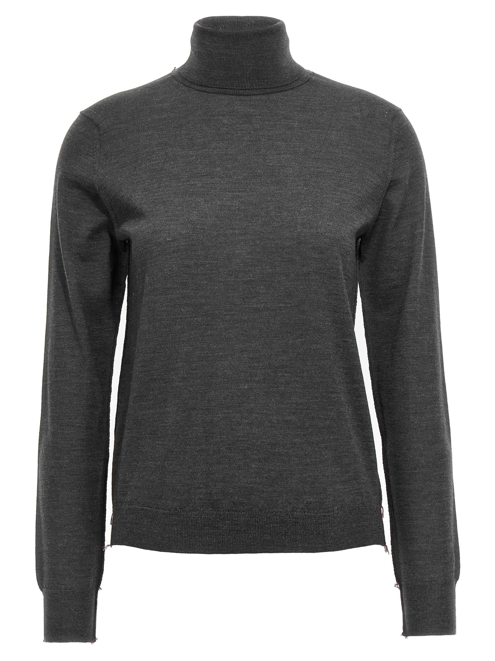 Maison Margiela Stitching Wool Turtleneck Sweater