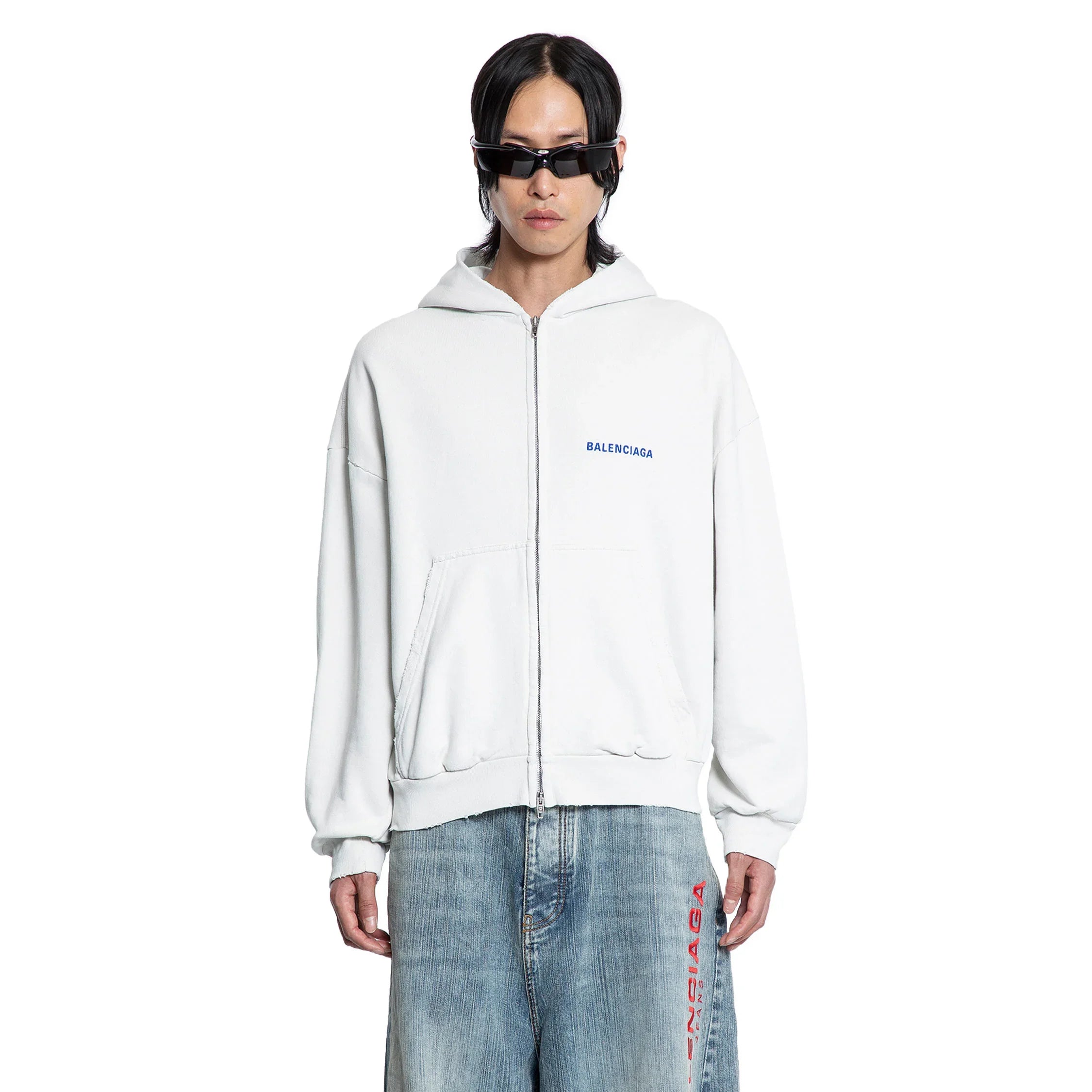 Balenciaga Back Zip-Up Hoodie Regular Fit