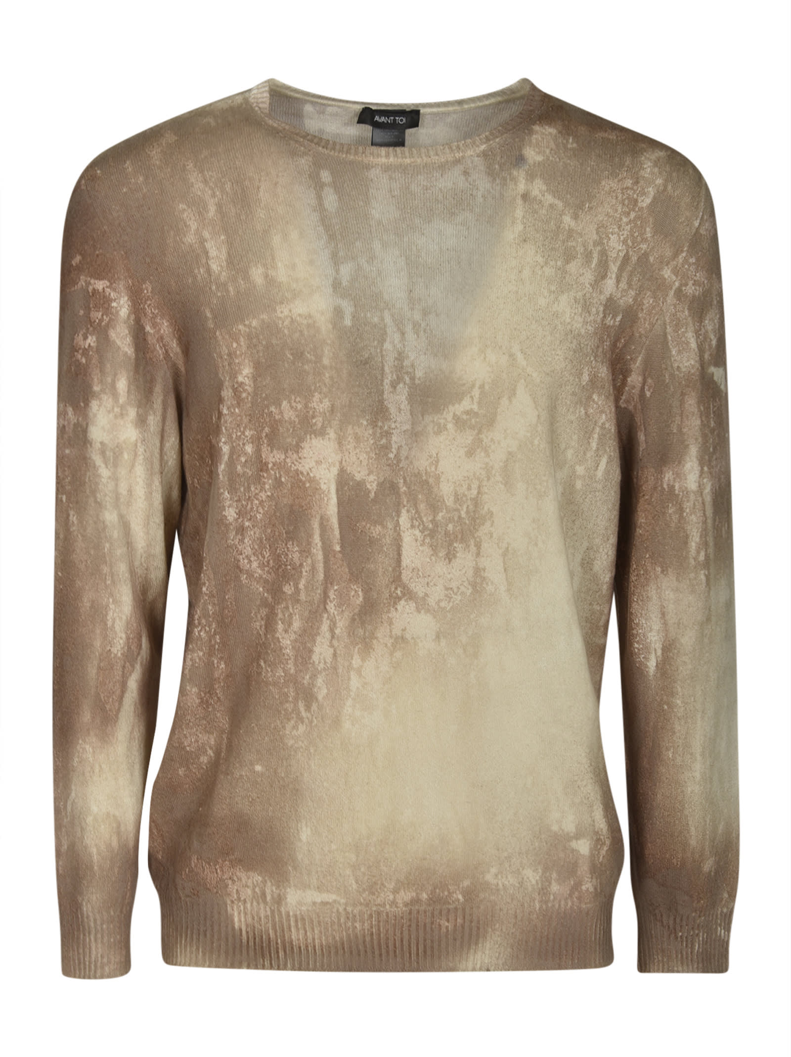 Avant Toi Rib Trim Dyed Slim Sweater