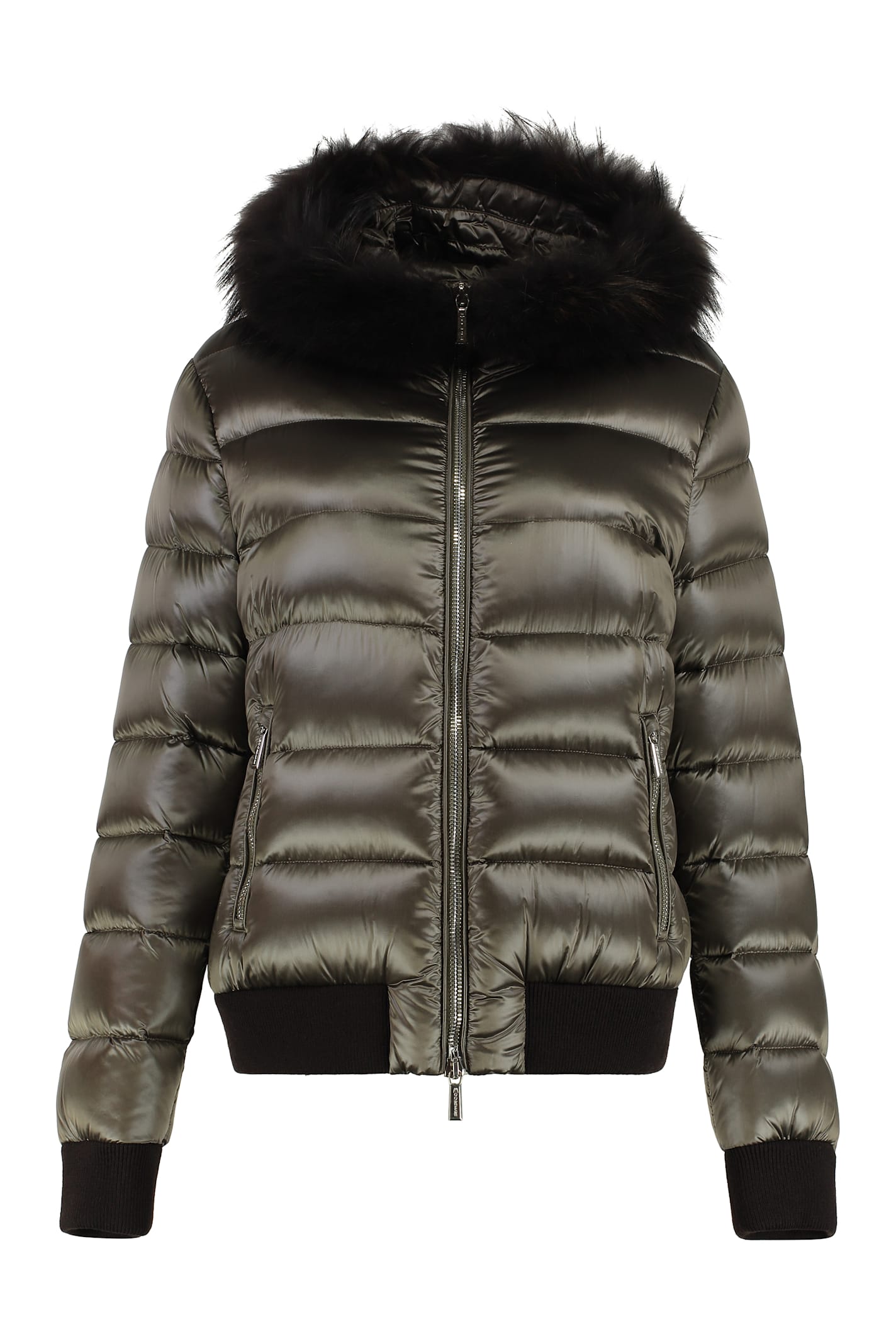 Moorer Barrel Hooded Short Down Jacket
