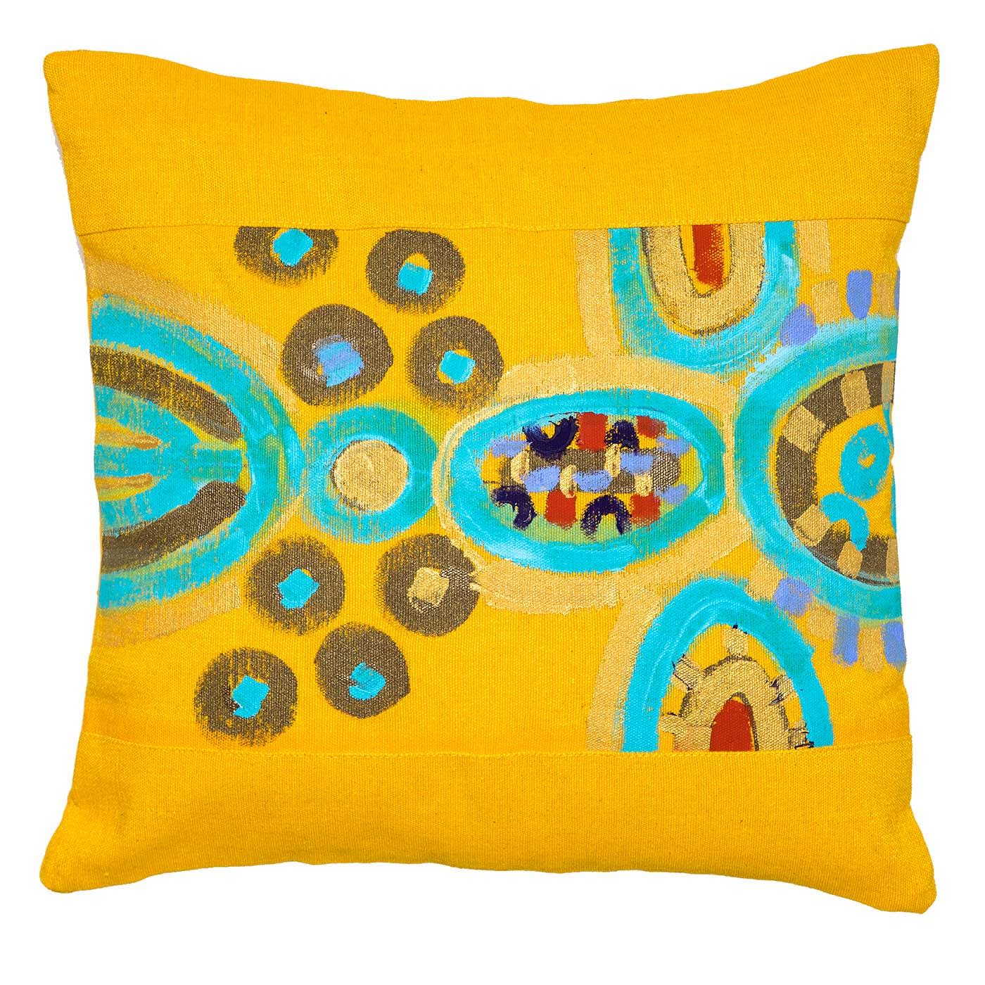 Le Botteghe su Gologone Hand Painted Cushions 100x100 Cm
