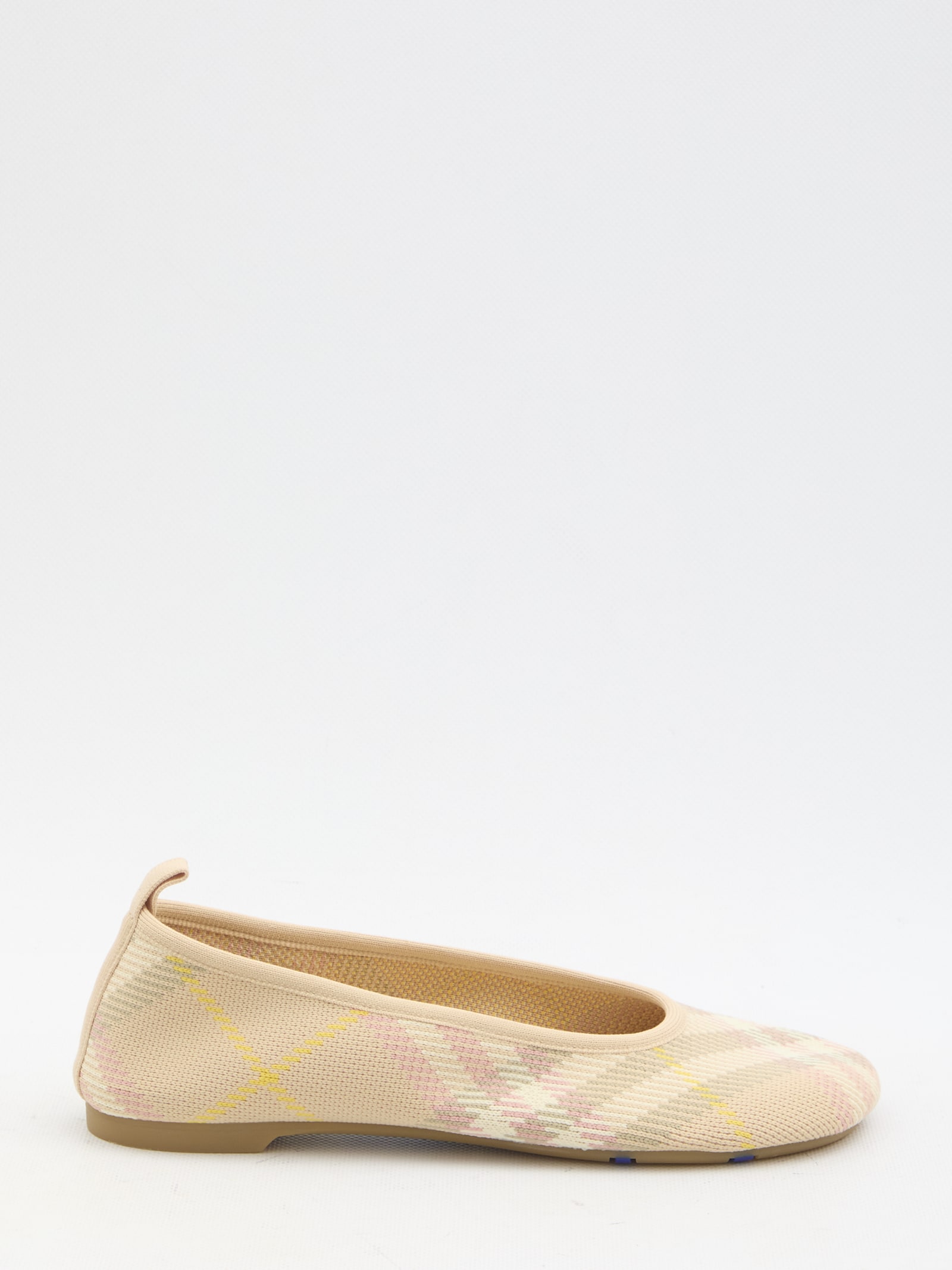Burberry Check Knit Baby Ballerinas