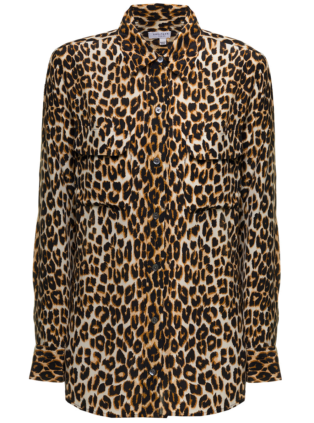 Equipment Womans Animalier Silk Shirt