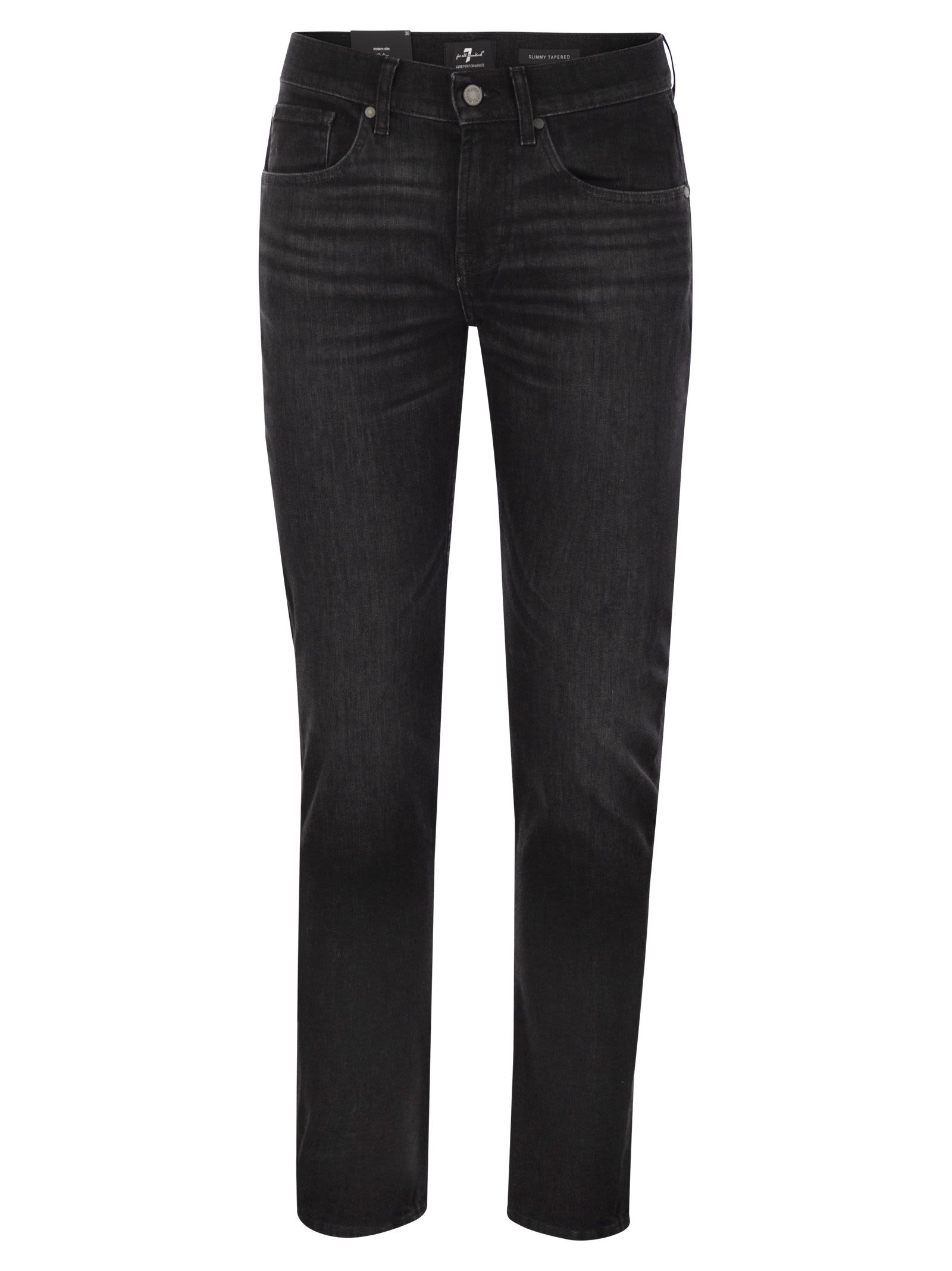 7 For All Mankind 修身锥型中腰紧身牛仔裤