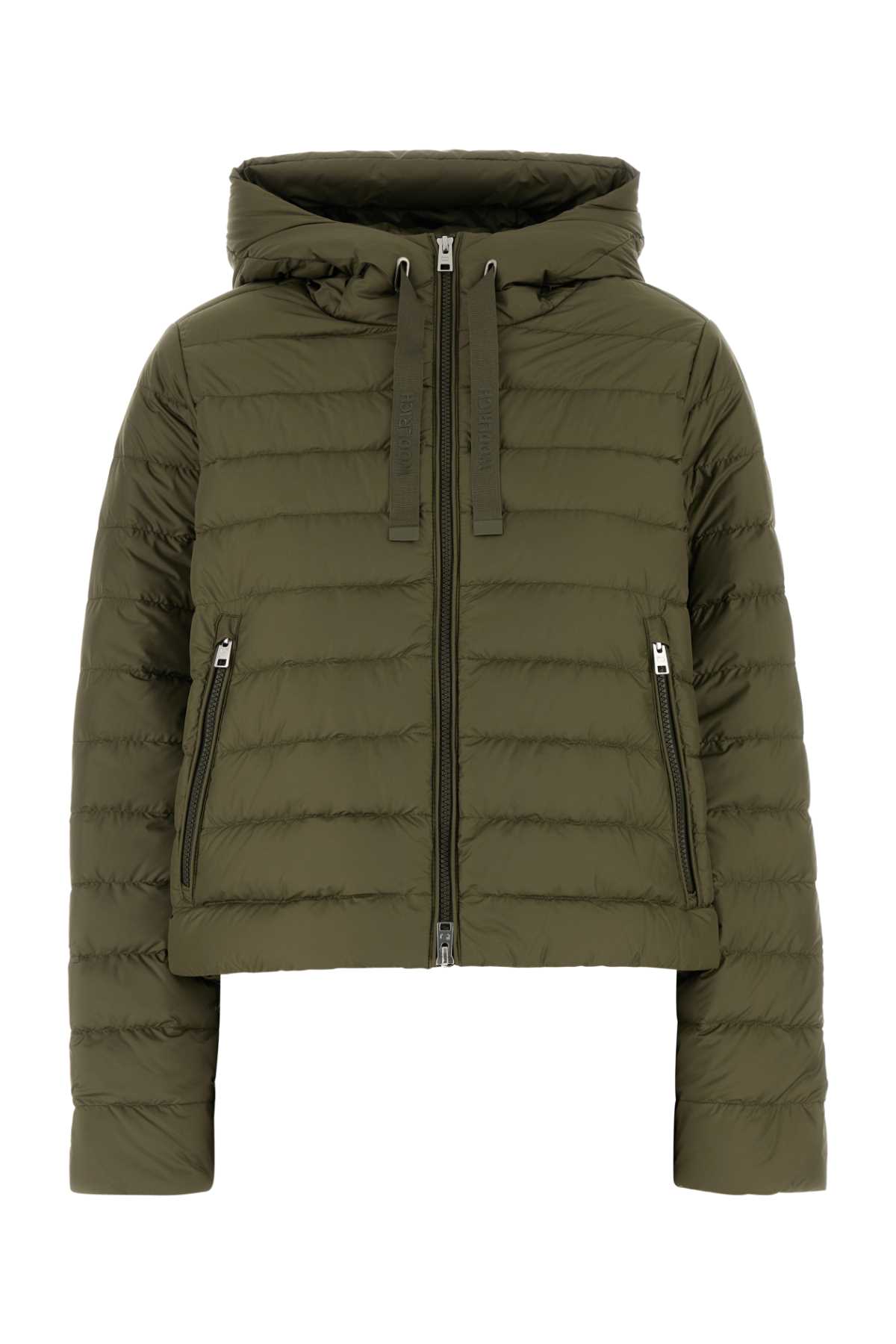 Woolrich Army Green Polyester Down Jacket