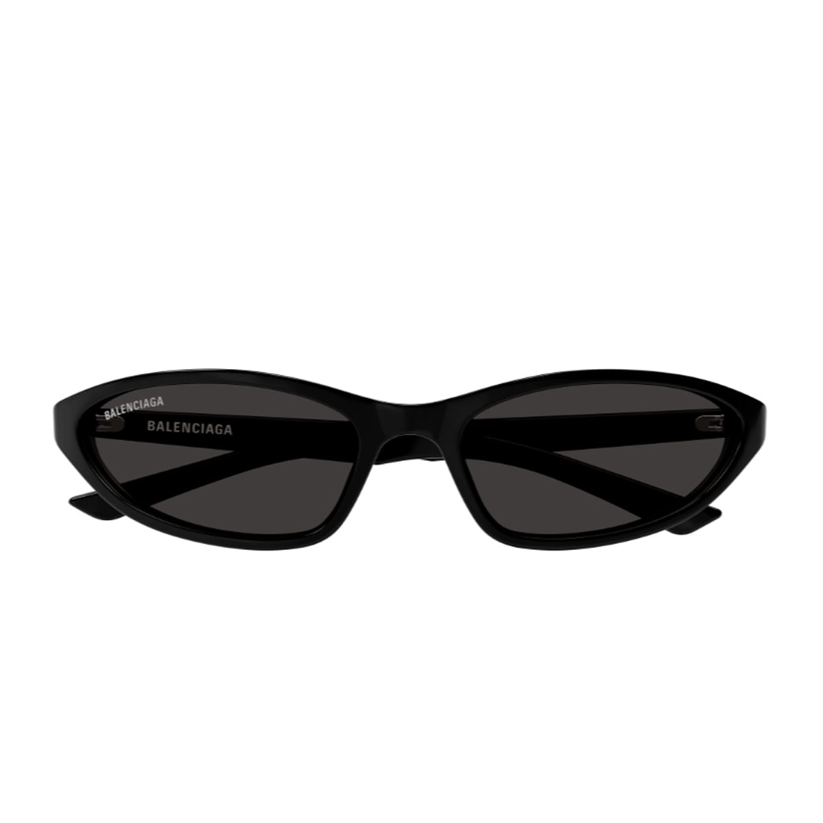 Balenciaga Eyewear Balenciaga Bb0402s Neo Oval 2.0 Linea Everyday 001 Black Grey Sunglasses