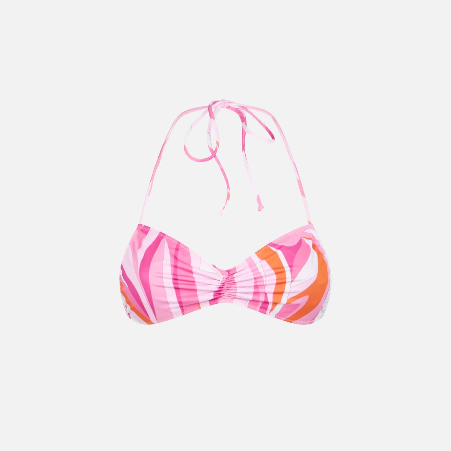 MC2 Saint Barth Woman Bandeau Top With Wave Print