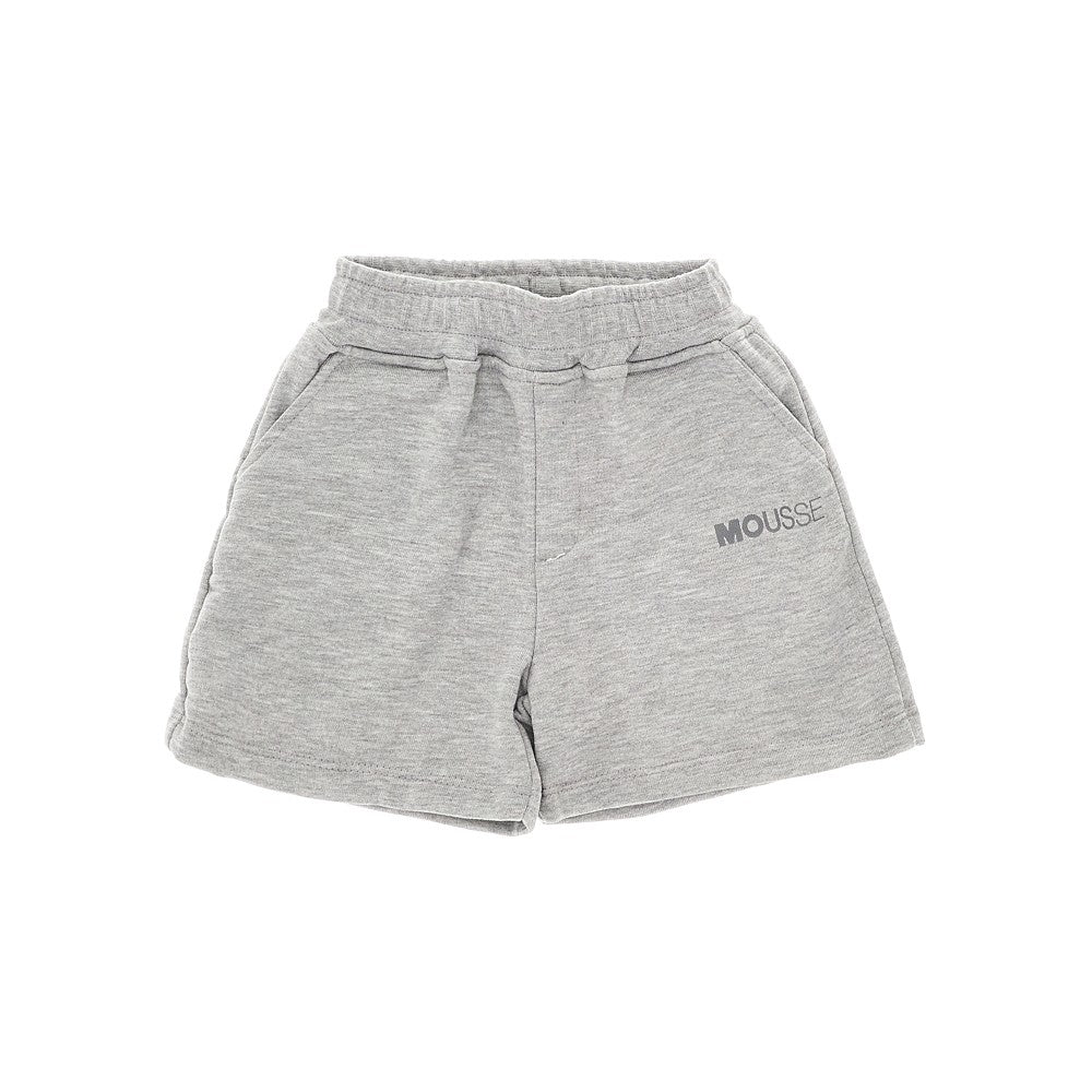 MOUSSE DANS LA BOUCHE Sweatshorts with logo print Kids