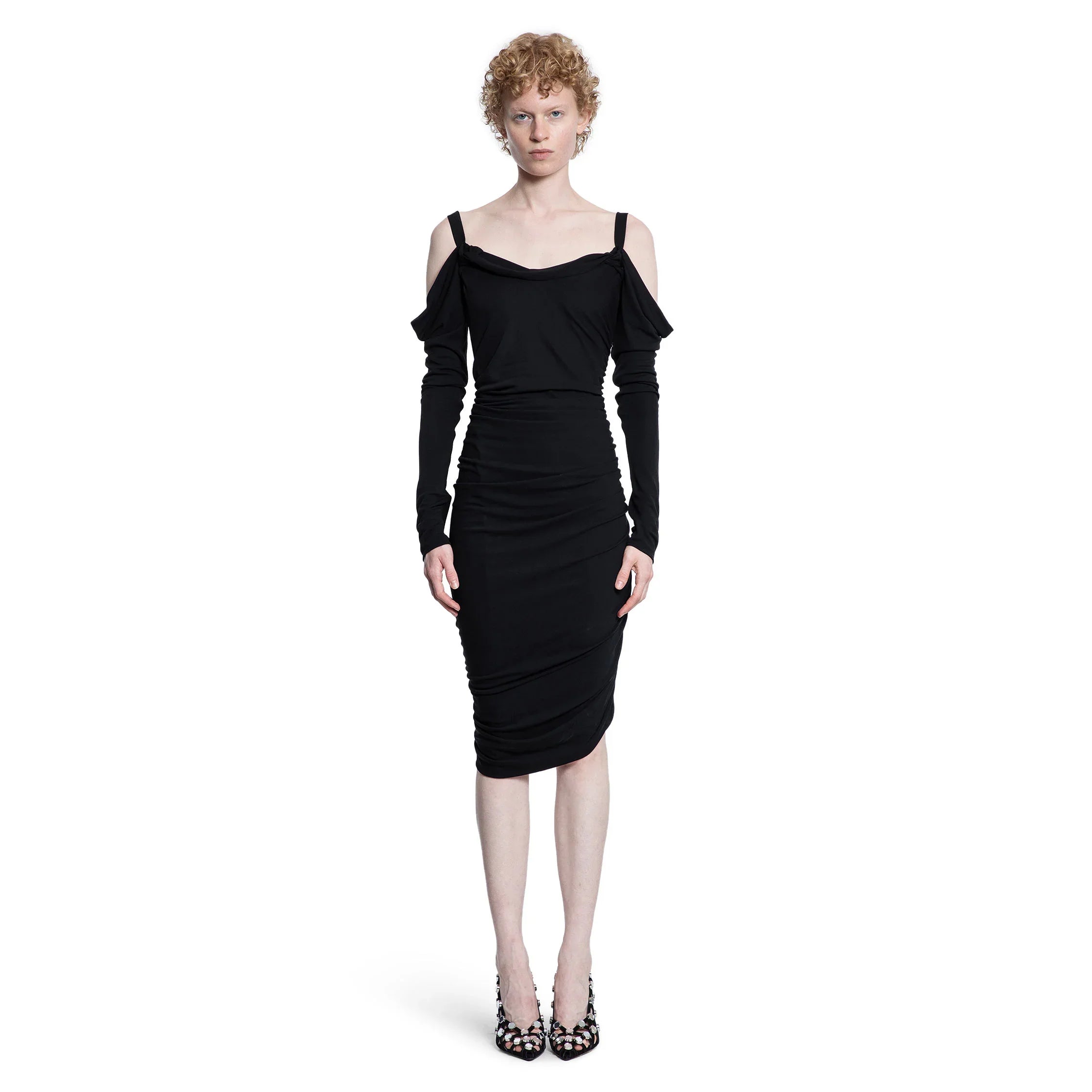 Crêpe Viscose Midi Dress