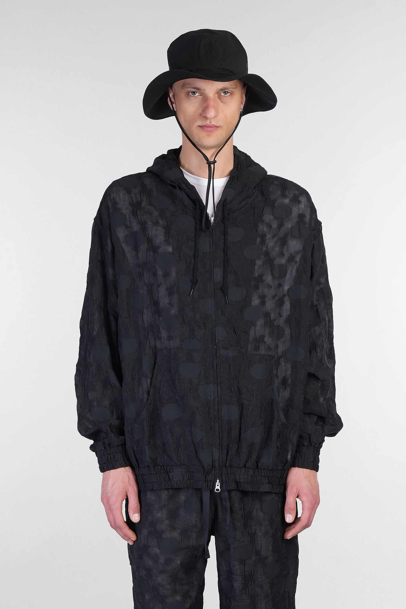 Needles Casual Jacket In Black Polyamide Polyester